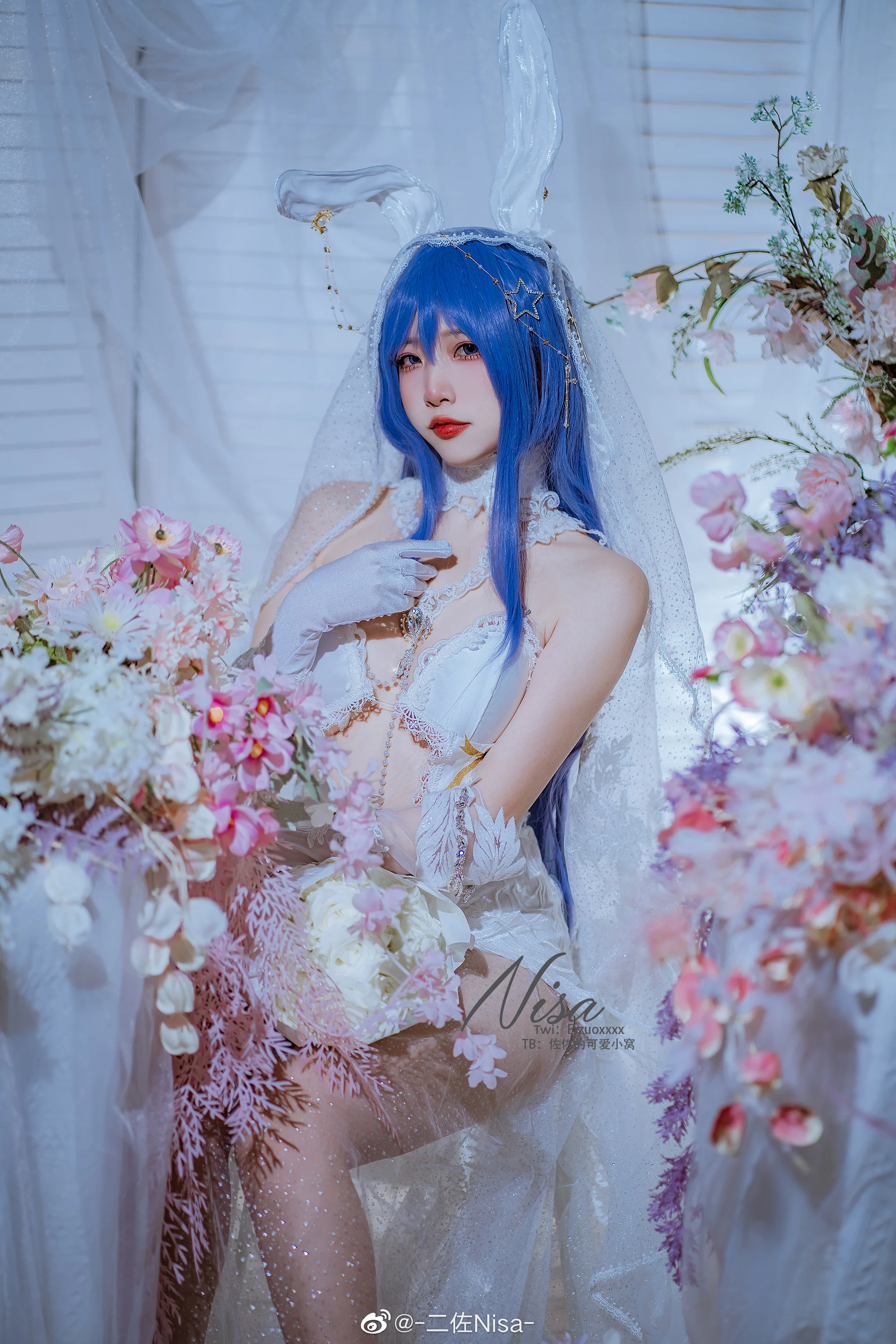 Đọc truyện hentai Tuyển tập Albums siêu phẩm Cosplay - Chap 443 - [Nisa] Azur Lane Beautiful wedding dress New Jersey