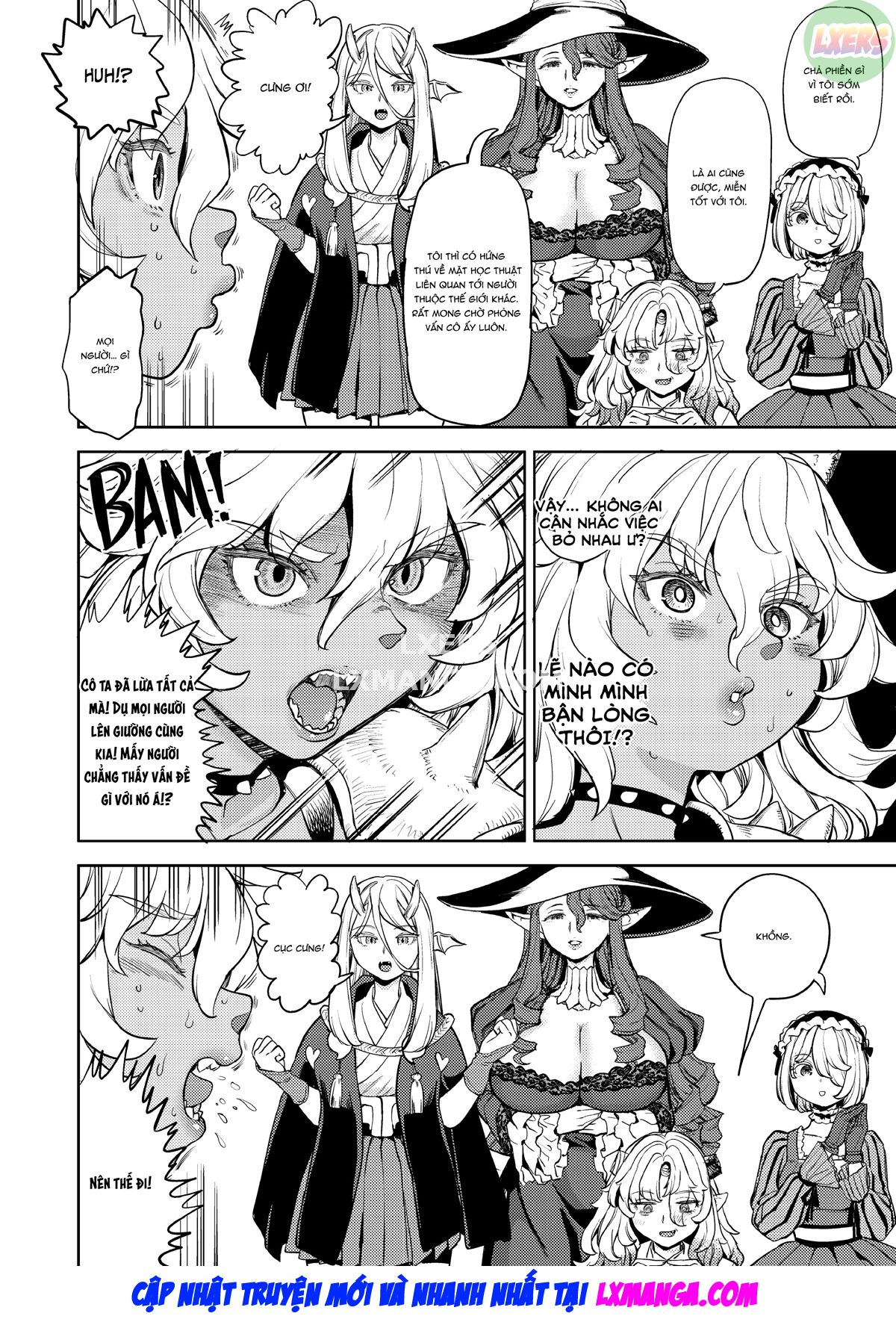 Đọc truyện hentai Tái sinh thành một nữ anh hùng có 5 người vợ quỷ - Chap 6