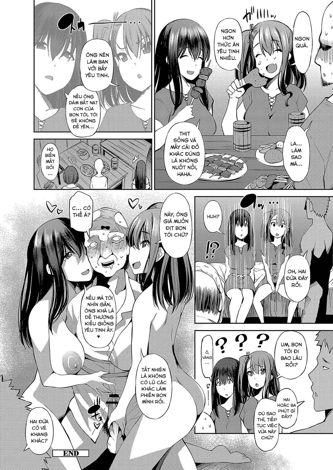 Đọc truyện hentai Hai gái làng chơi được triệu hồi để hiến tế cho bọn Goblin - Oneshot