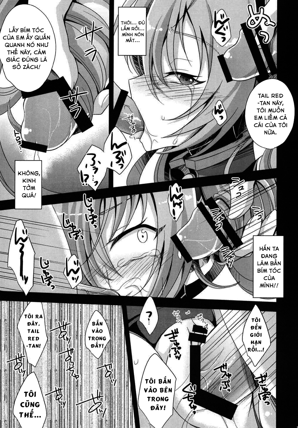 Đọc truyện hentai Hai bím đỏ tươi! - Oneshot