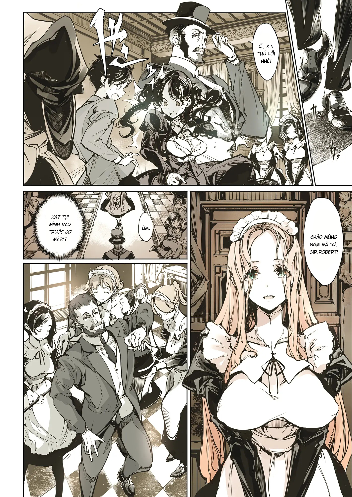 Đọc truyện hentai Dinh thự hầu gái Beatrice - Nửa đầu