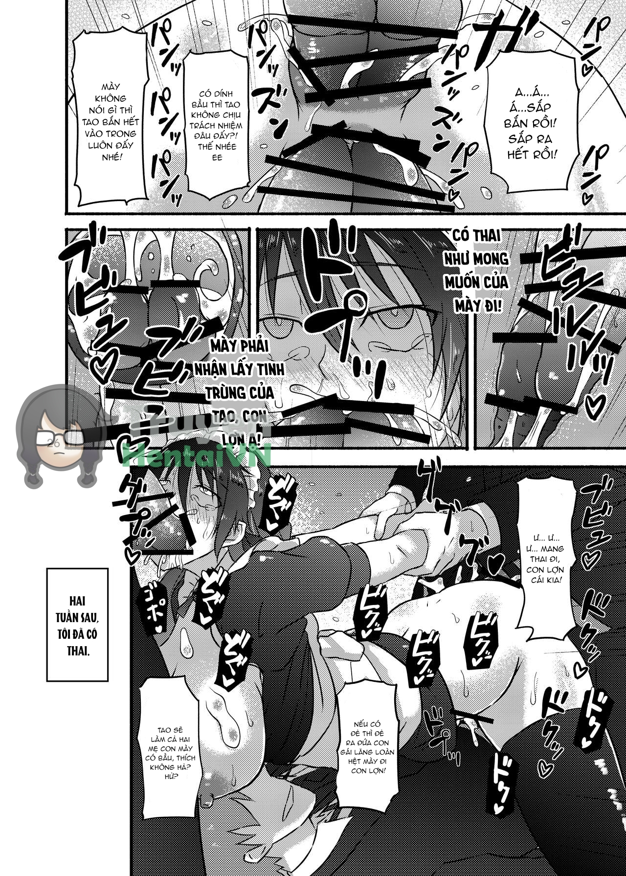 Đọc truyện hentai Futsuu no Inkya no JK Datta kedo, Maid ni Sarete, Makasare Haramasare Shussan Saserarete Bitch ni Naremashita! - Oneshot