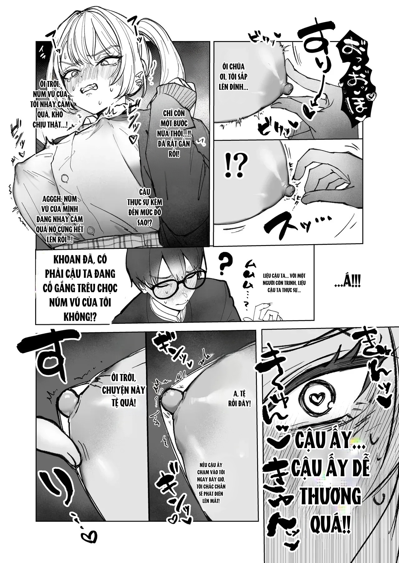 Đọc truyện hentai Ryou Kataomoi ga Minoranai Gyaru-san wa Iramura Chikunii ga Tomaranai! - Oneshot