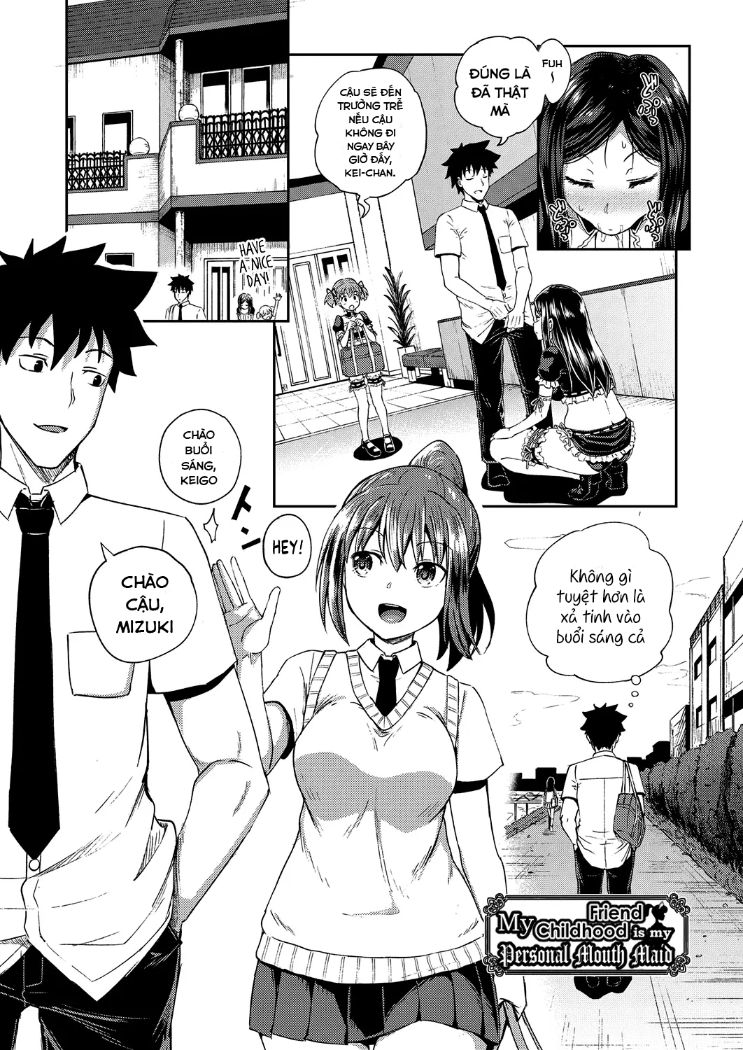 Đọc truyện hentai Cô bạn thuở nhỏ là hầu gái mồm lồn của tôi - Chap 1