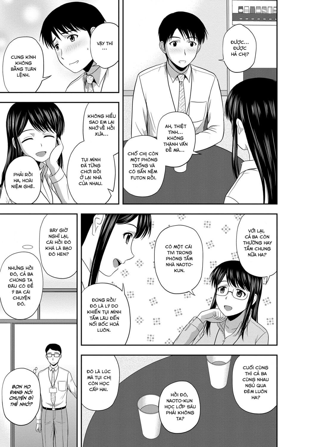 Đọc truyện hentai Tiệc Ngủ Qua Đêm Cùng Hai Chị Em Áo Dài - Oneshot