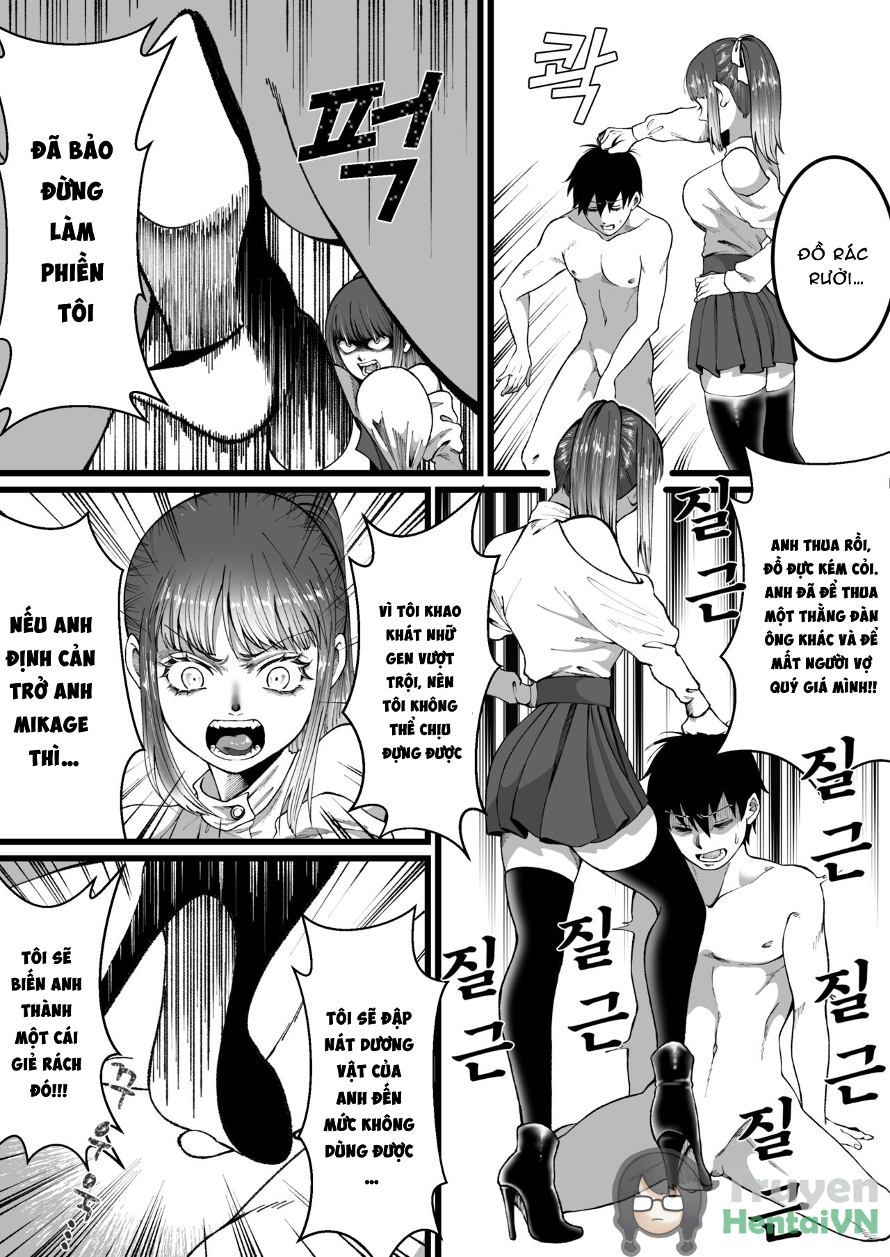 Đọc truyện hentai Boy tóc vàng cùng nữ sinh Hàn quốc - Oneshot