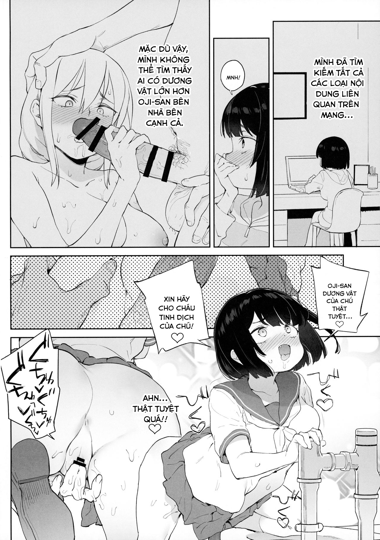 Đọc truyện hentai Chinpo no Dekasa de shika Otoko no Kachi ga Wakaranaku Natta - Oneshot