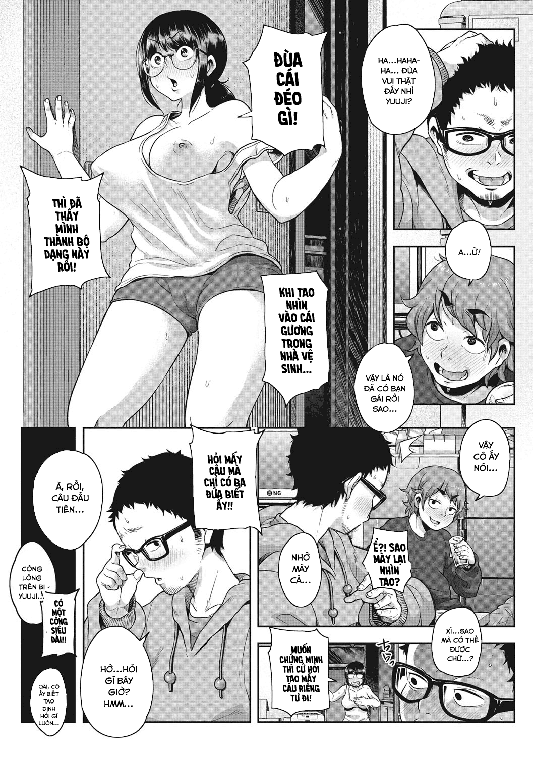 Đọc truyện hentai Kawa No Ji De Tomo Ni Hatenu - Oneshot