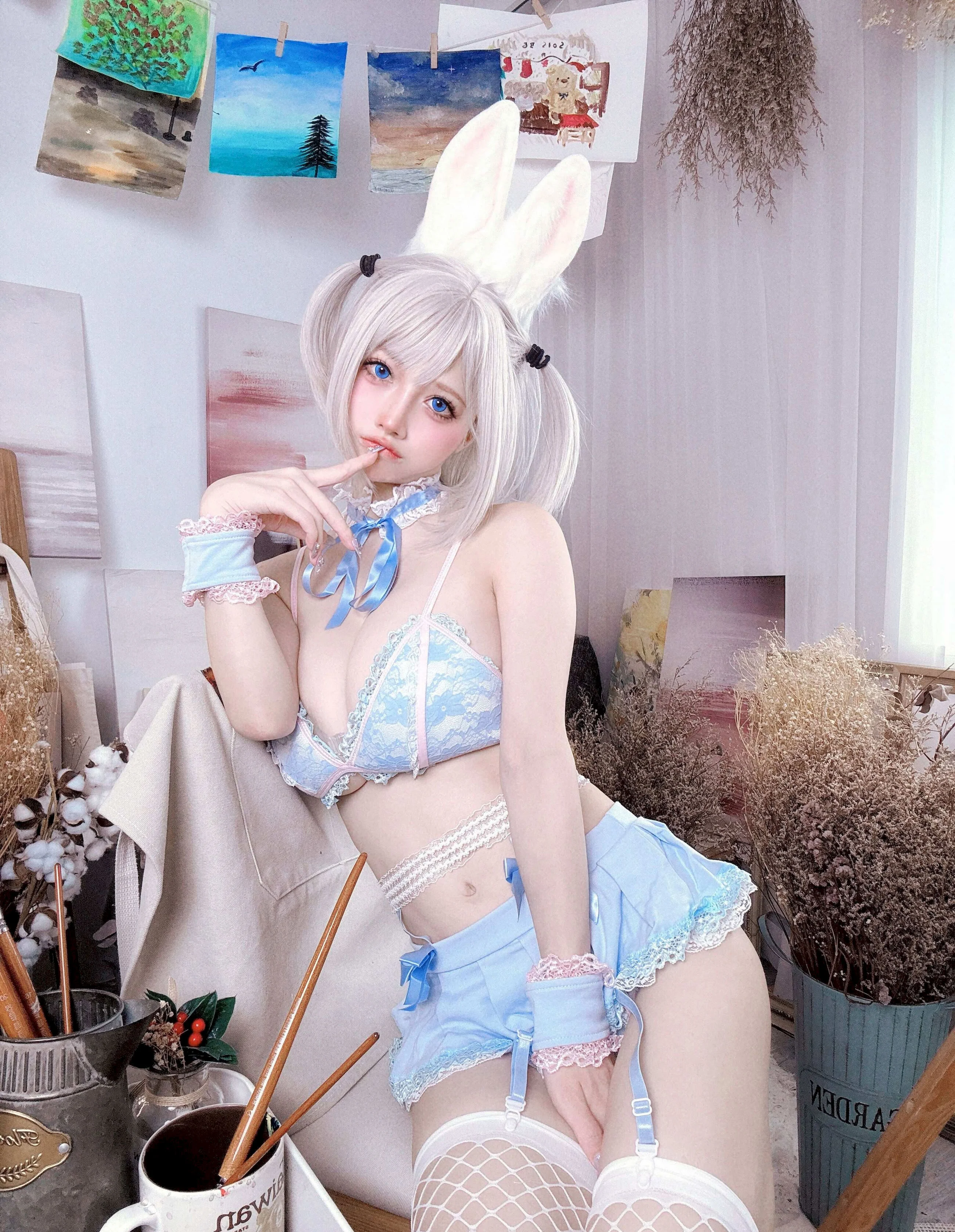 Đọc truyện hentai Tuyển tập Albums siêu phẩm Cosplay - Chap 1357 - Okita Rinka - White Rabbit