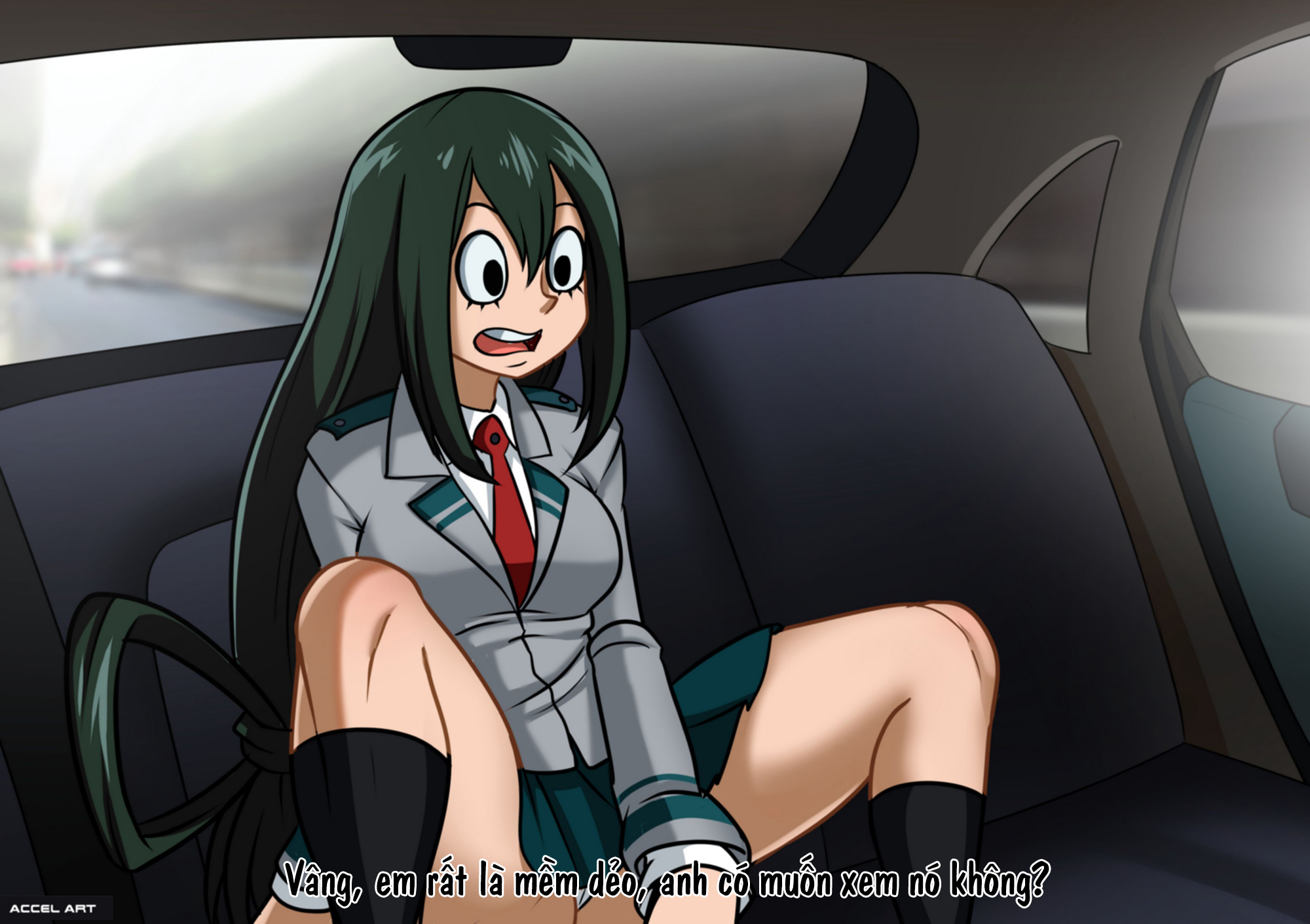 Đọc truyện hentai Waifu Taxi - Chap 2: Asui Tsuyu
