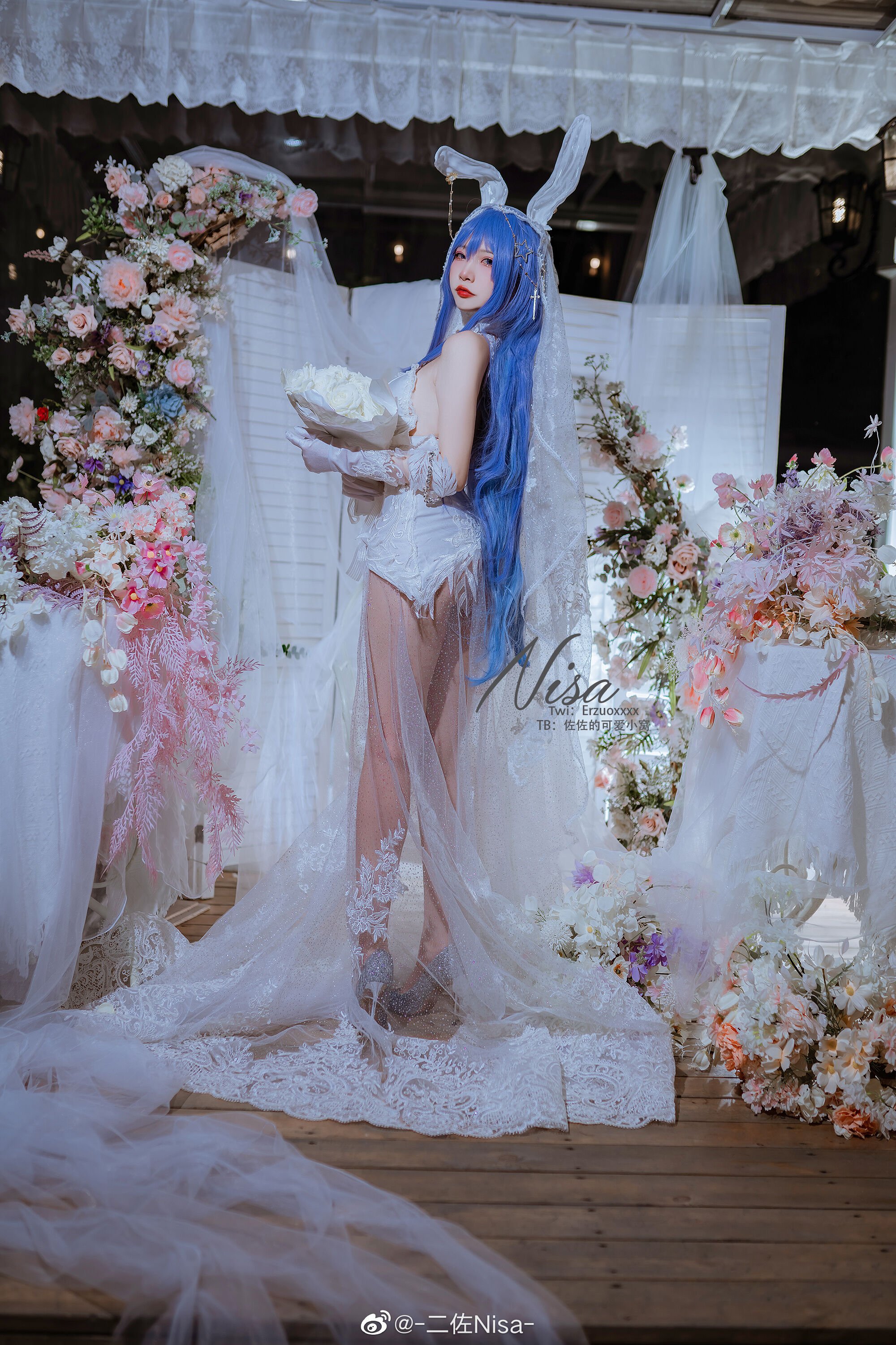 Đọc truyện hentai Tuyển tập Albums siêu phẩm Cosplay - Chap 443 - [Nisa] Azur Lane Beautiful wedding dress New Jersey