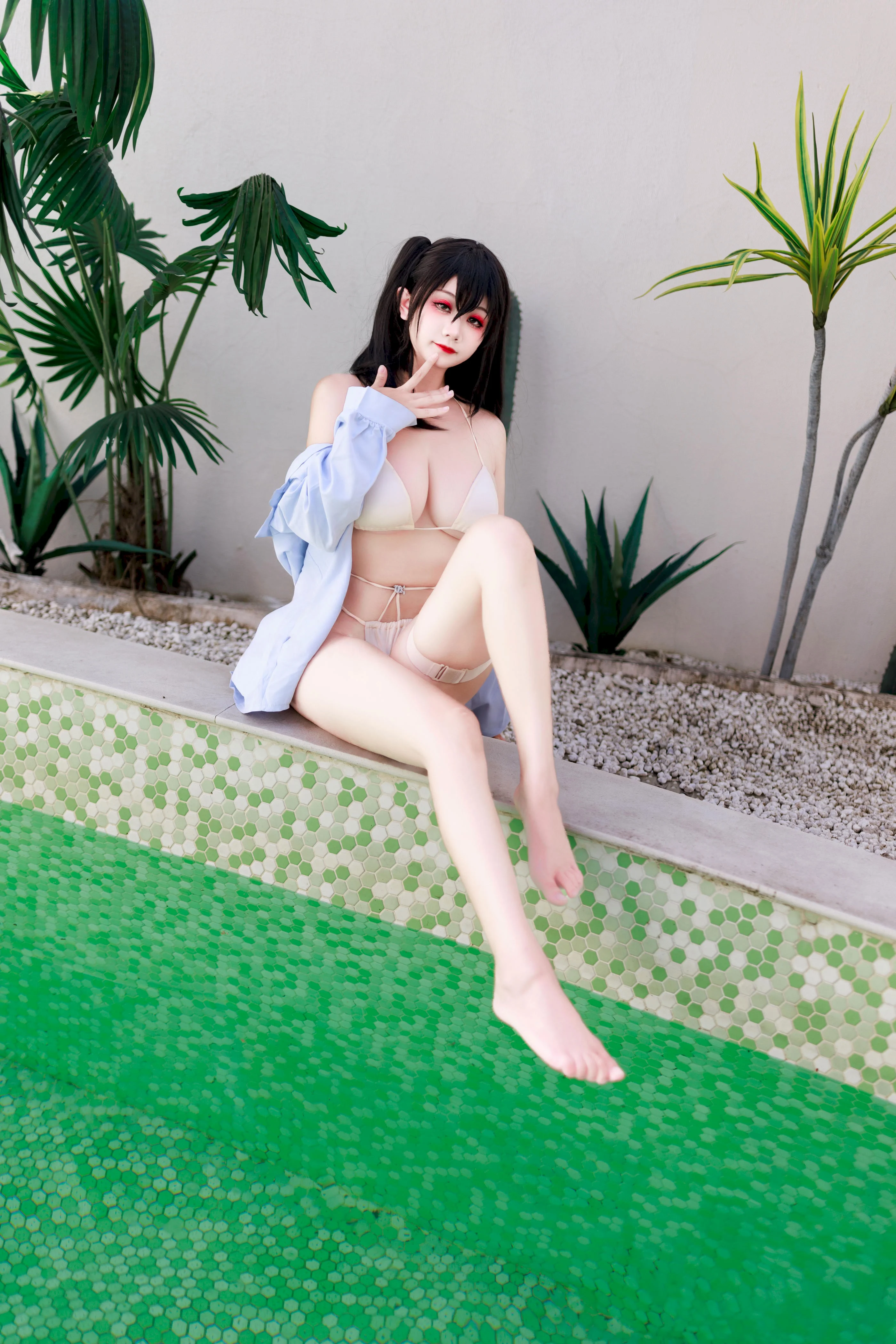 Đọc truyện hentai Tuyển tập Albums siêu phẩm Cosplay - Chap 1441 - Axue_yuki - Azur Lane Taihou Swimsuit