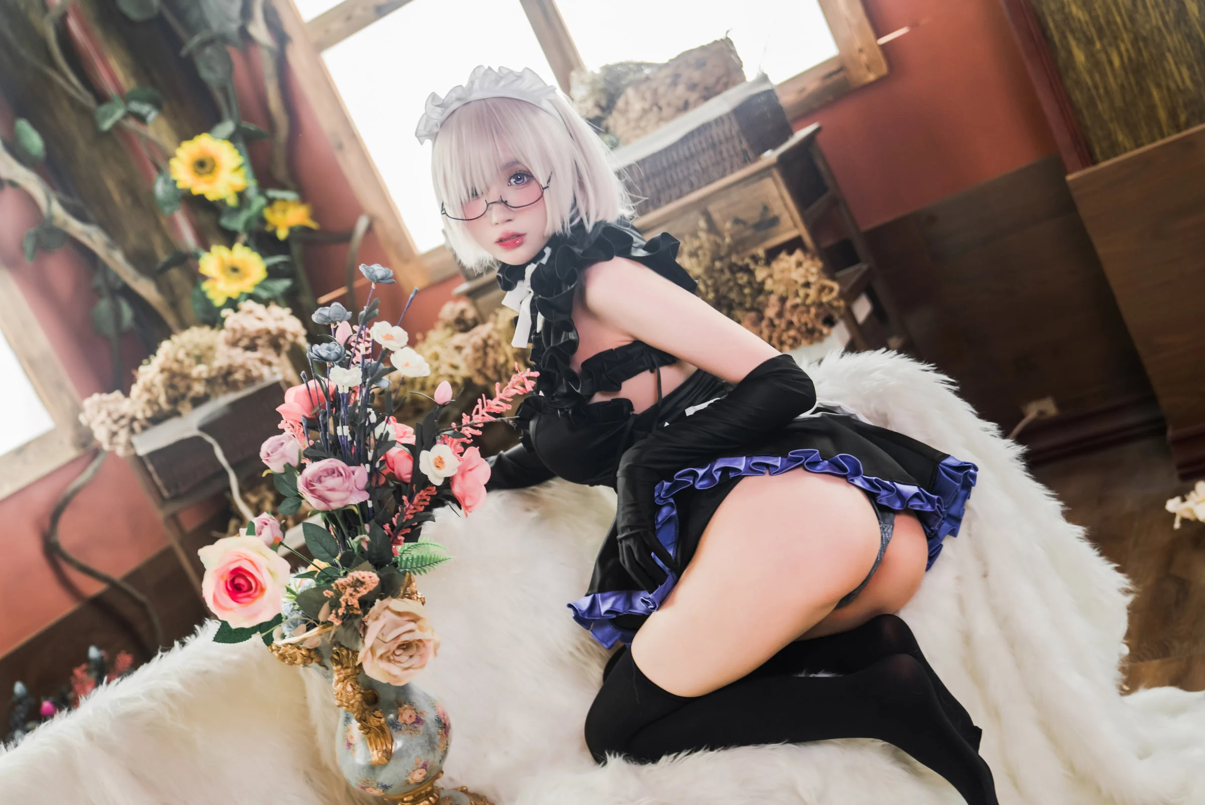 Đọc truyện hentai Tuyển tập Albums siêu phẩm Cosplay - Chap 737 - [Saionji Nanka] Mashu Maid Outfit