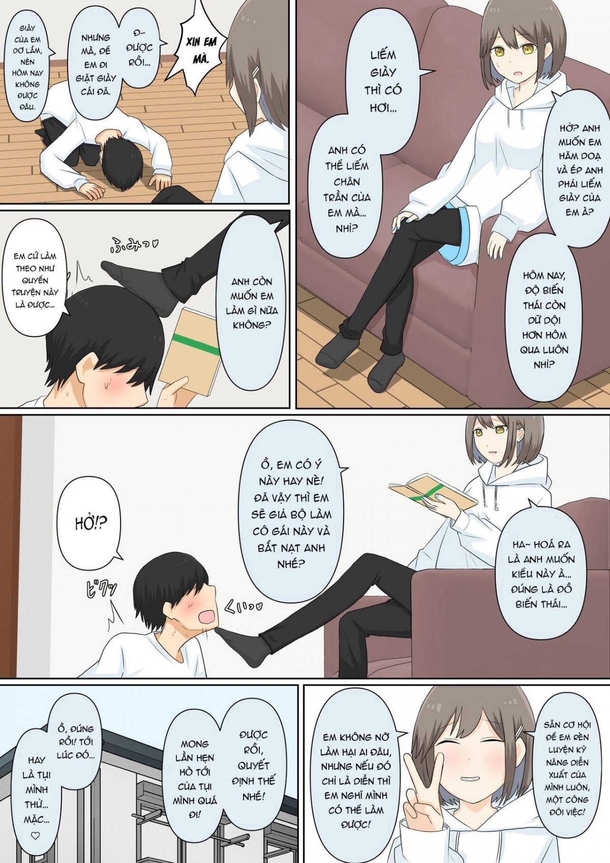 Đọc truyện hentai Bị bạn gái bắt nạt - Oneshot