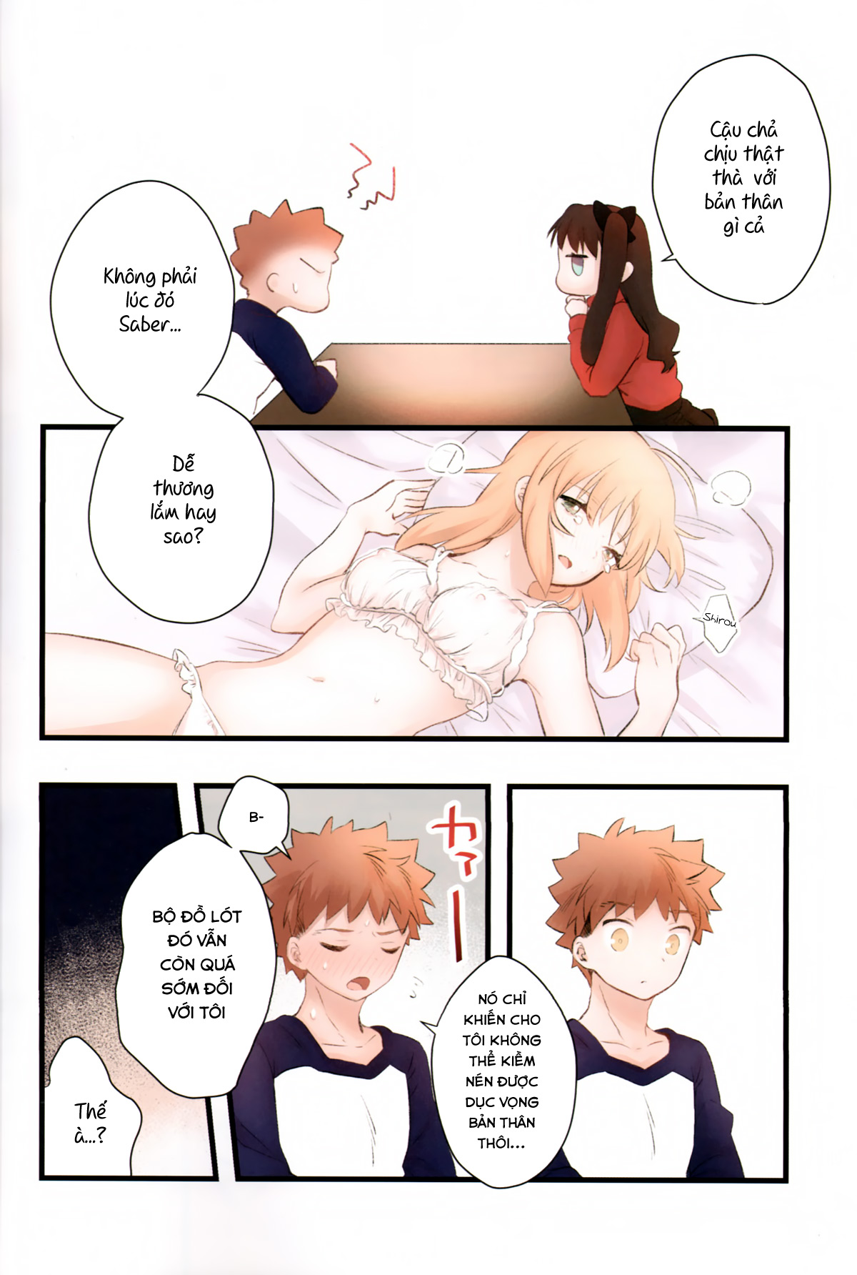 Đọc truyện hentai Souiu Shitagi wa Ore ni wa Hayai (Fate/stay night) - Oneshot