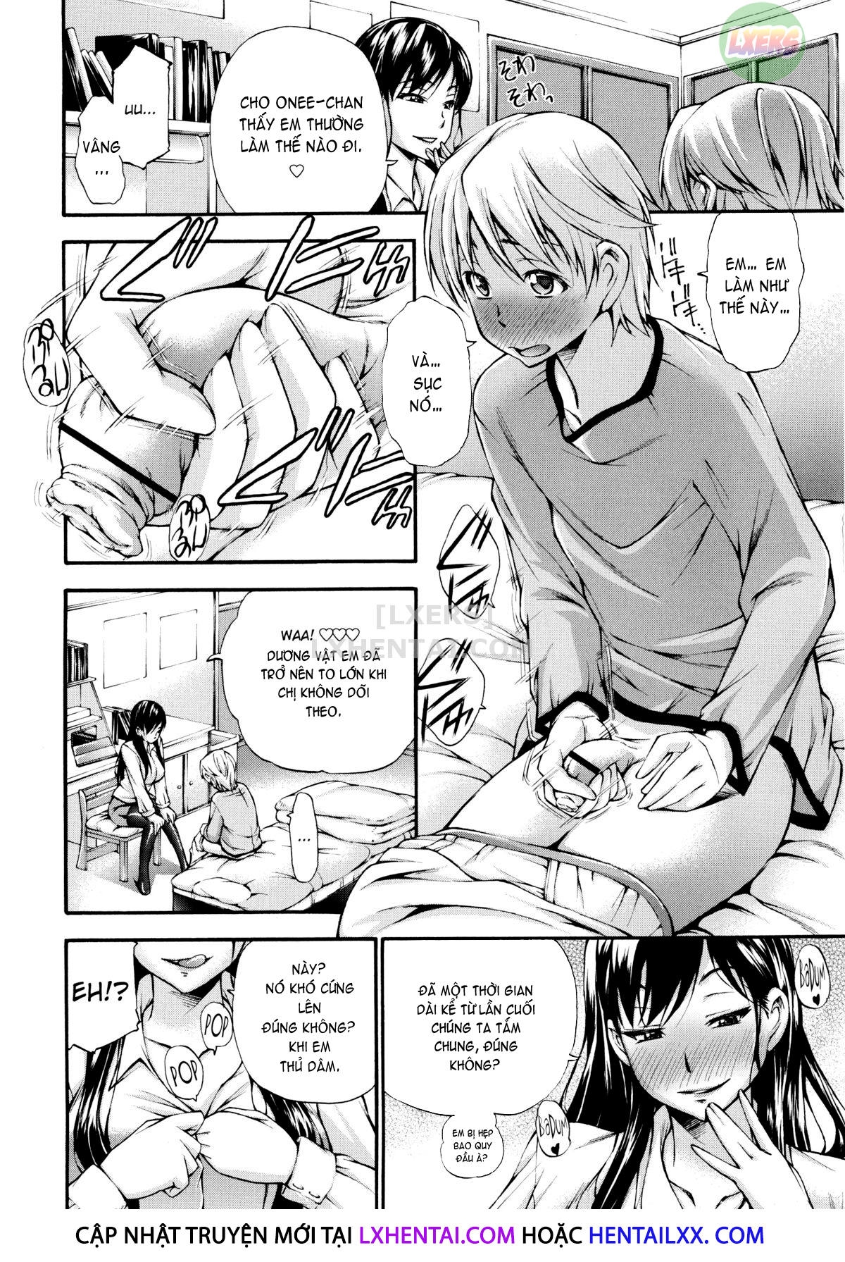 Đọc truyện hentai Houkei Nama Ijiri + Bonus Leaflet - Chap 8 - Chỉ em thủ dâm