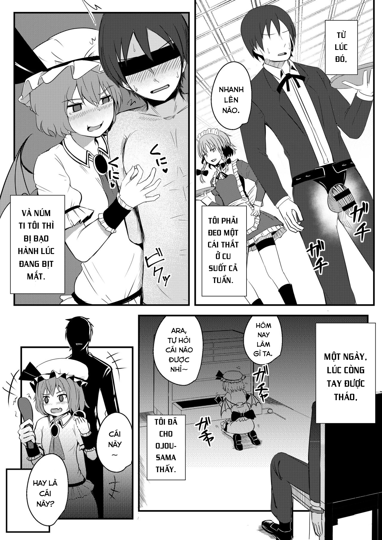 Đọc truyện hentai Kyuuketsu Reijou to Geboku Shitsuji (Touhou Project) - Oneshot