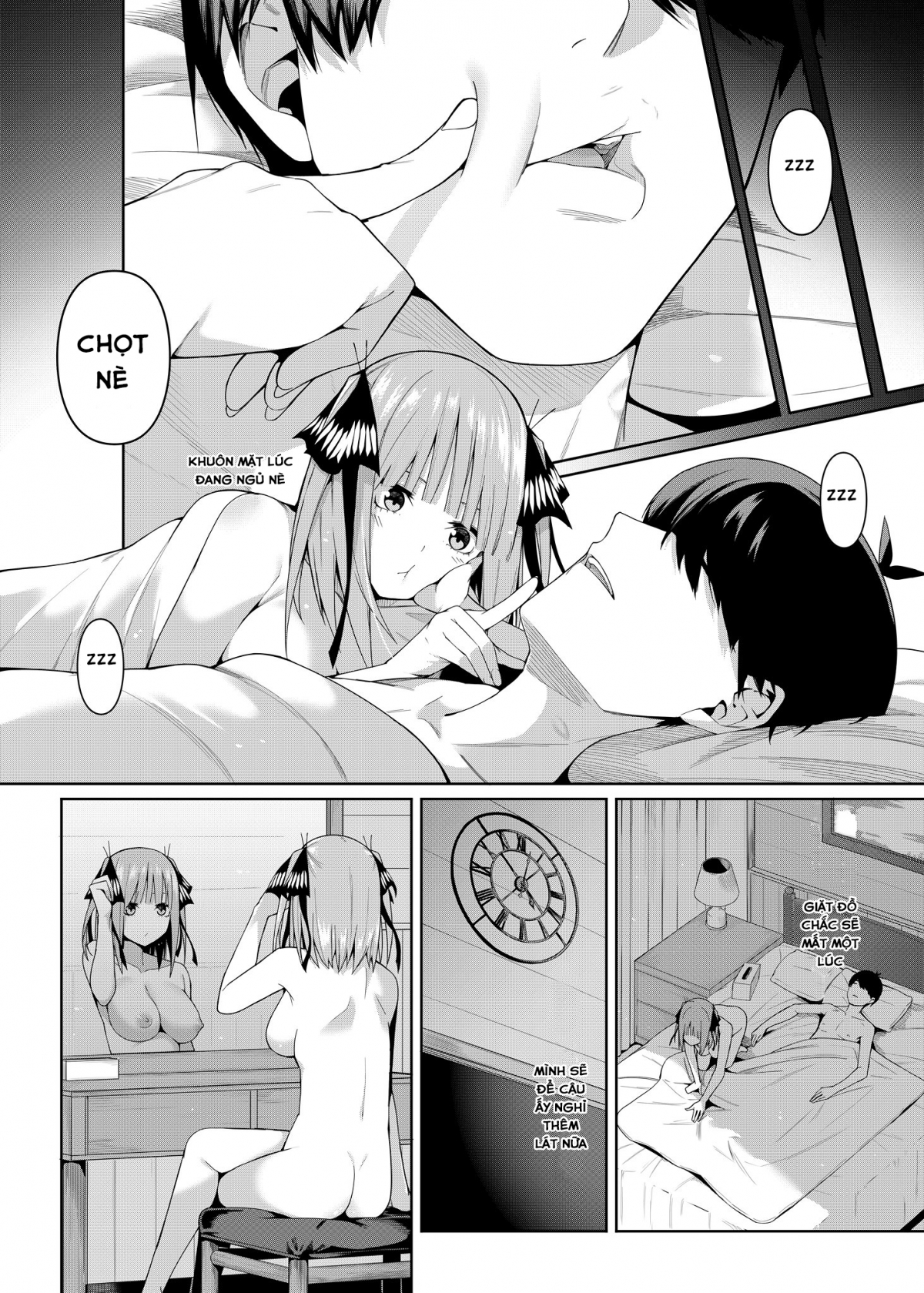Đọc truyện hentai Nibun no Yuudou (Gotoubun no Hanayome) - Oneshot