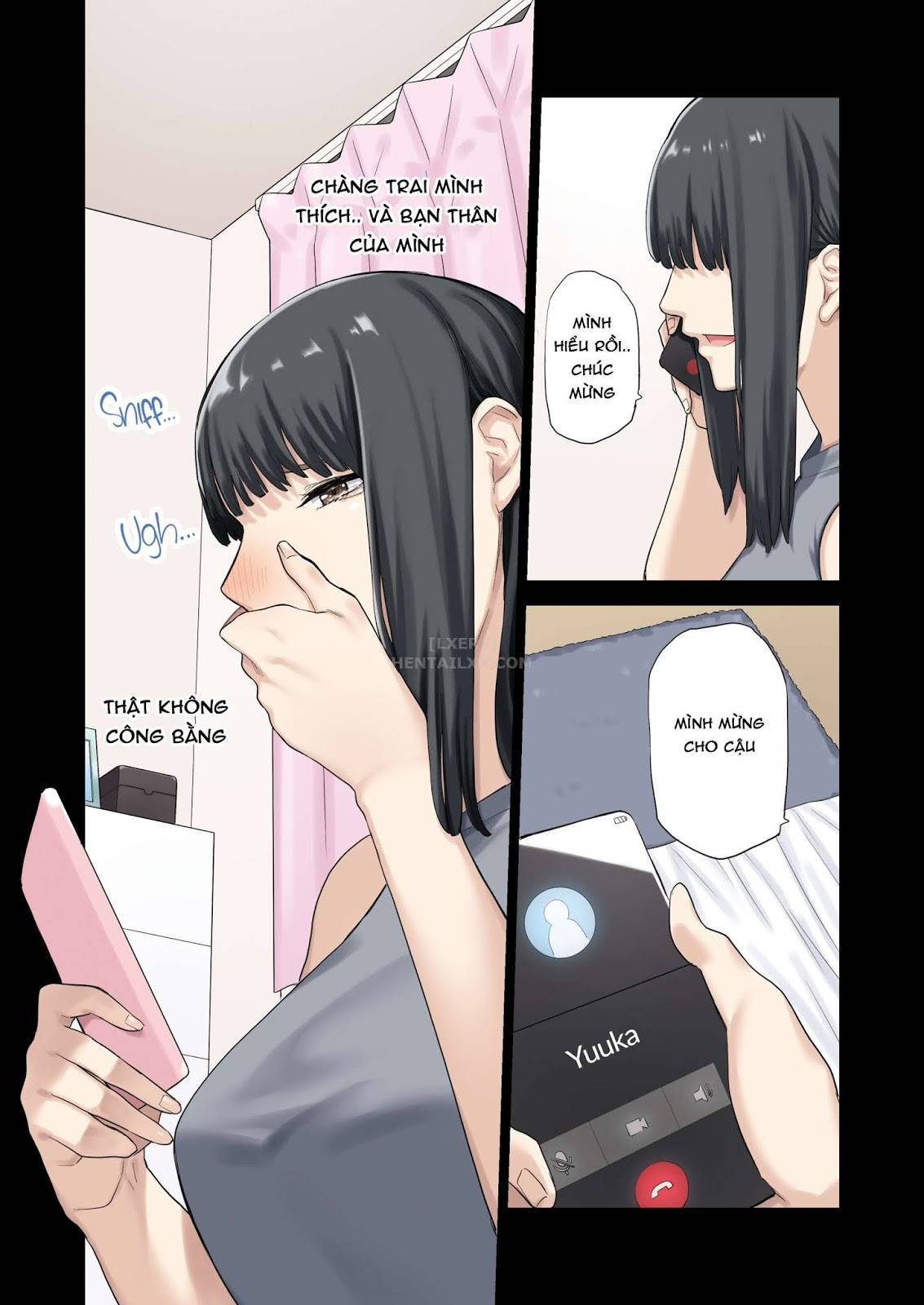 Đọc truyện hentai Kanojo Ga Fuzai No Aida, Kanojo No Shinyuu To Shirokujichuu, Nakadashi Shimashita - Oneshot
