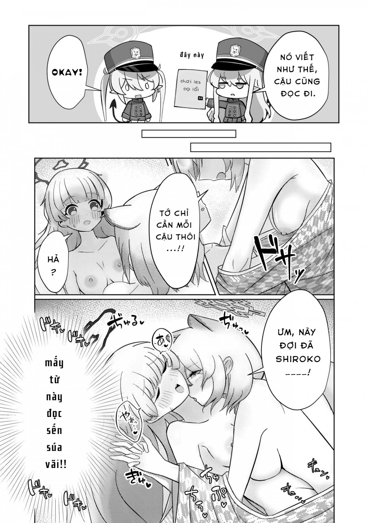 Đọc truyện hentai [Pomepome Kokuuken (Makolas)] Shuposhupo Nakayoshi Futari de Sex Gokko Hen - Oneshot ngọt