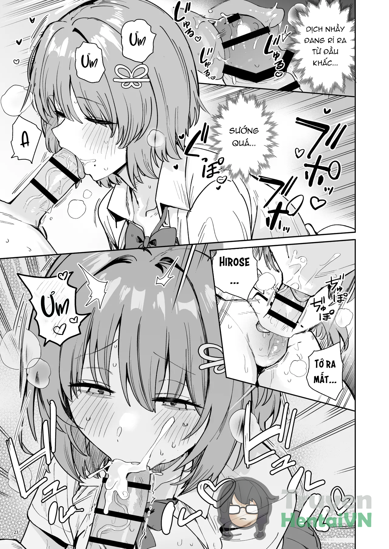 Đọc truyện hentai Class de Kakure Ninki no Hirose-san ga Guigui kuru! - Oneshot