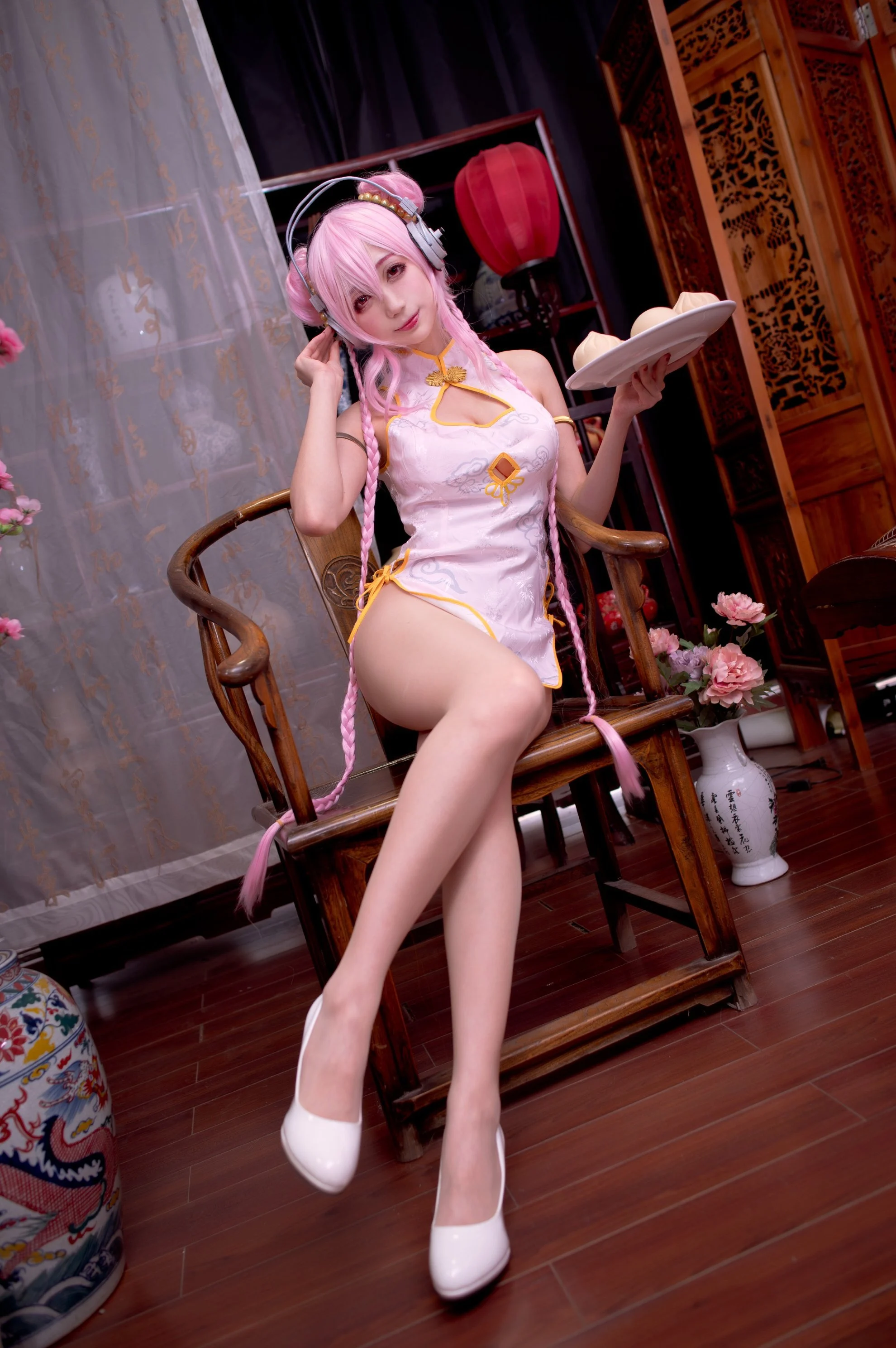 Đọc truyện hentai Tuyển tập Albums siêu phẩm Cosplay - Chap 885 - Zhou Ji is a cute rabbit NO.030 Cheongsam Sony