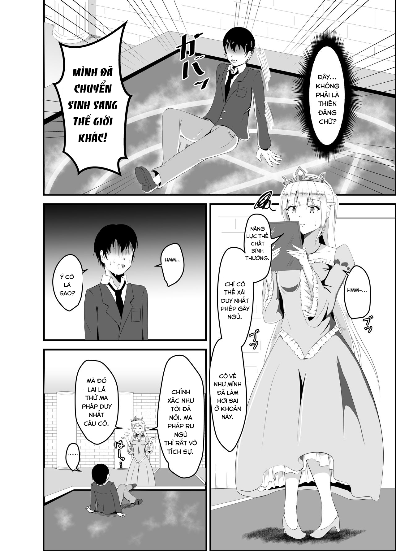 Đọc truyện hentai Chuyển sinh với ma thuật ru ngủ, tôi dùng để chơi gái. - Oneshot