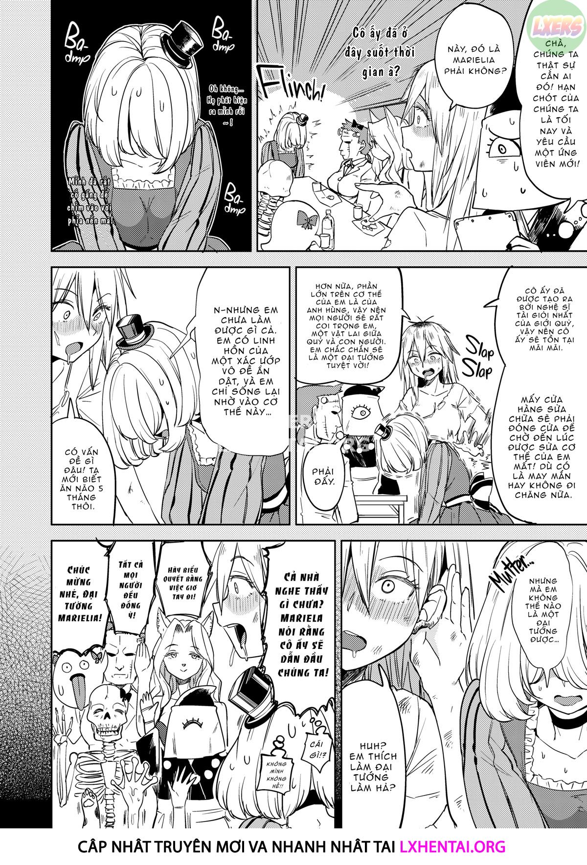 Đọc truyện hentai Tái sinh thành một nữ anh hùng có 5 người vợ quỷ - Chap 4