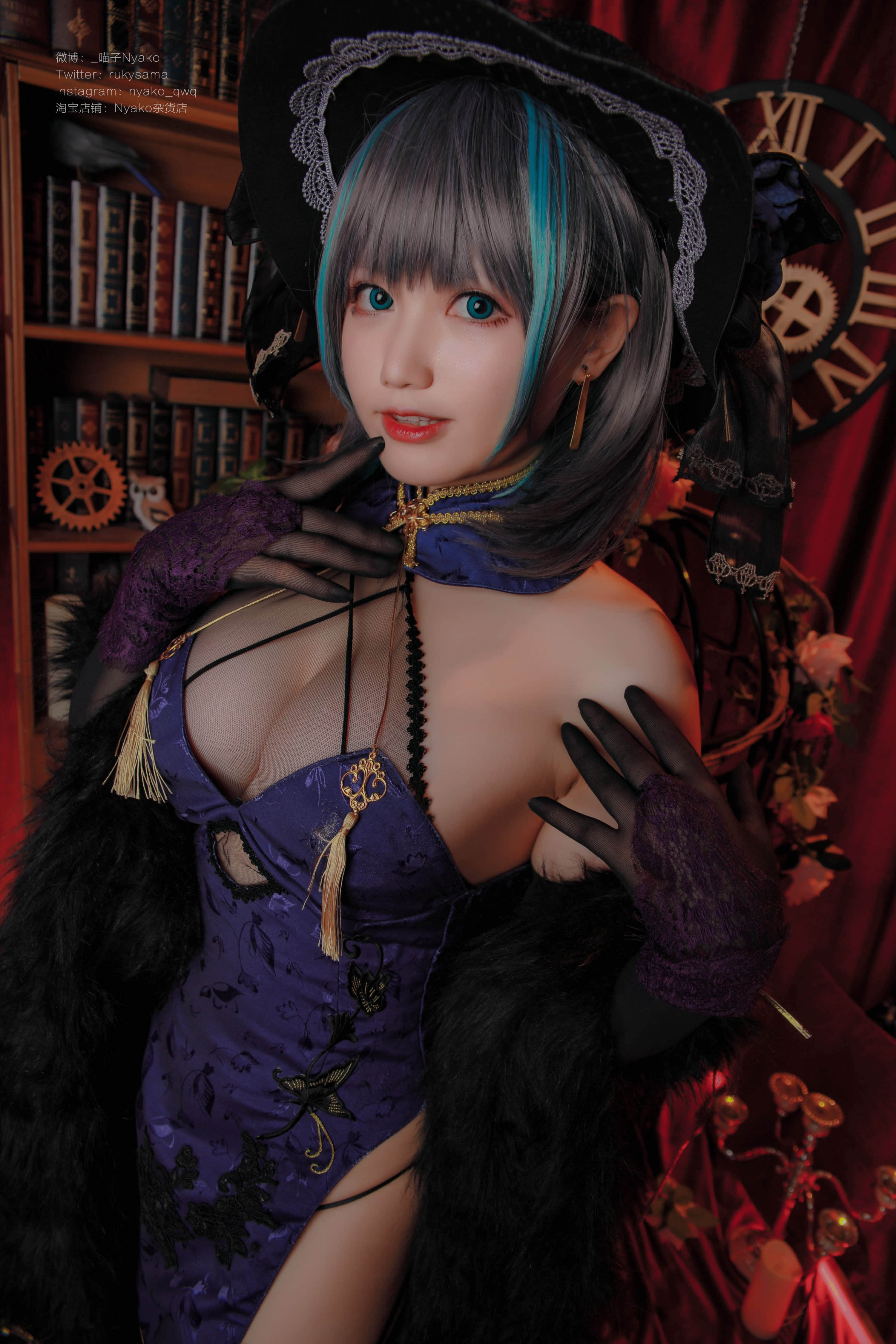 Đọc truyện hentai Tuyển tập Albums siêu phẩm Cosplay - Chap 808 - Nyako - Cheshire Cheongsam