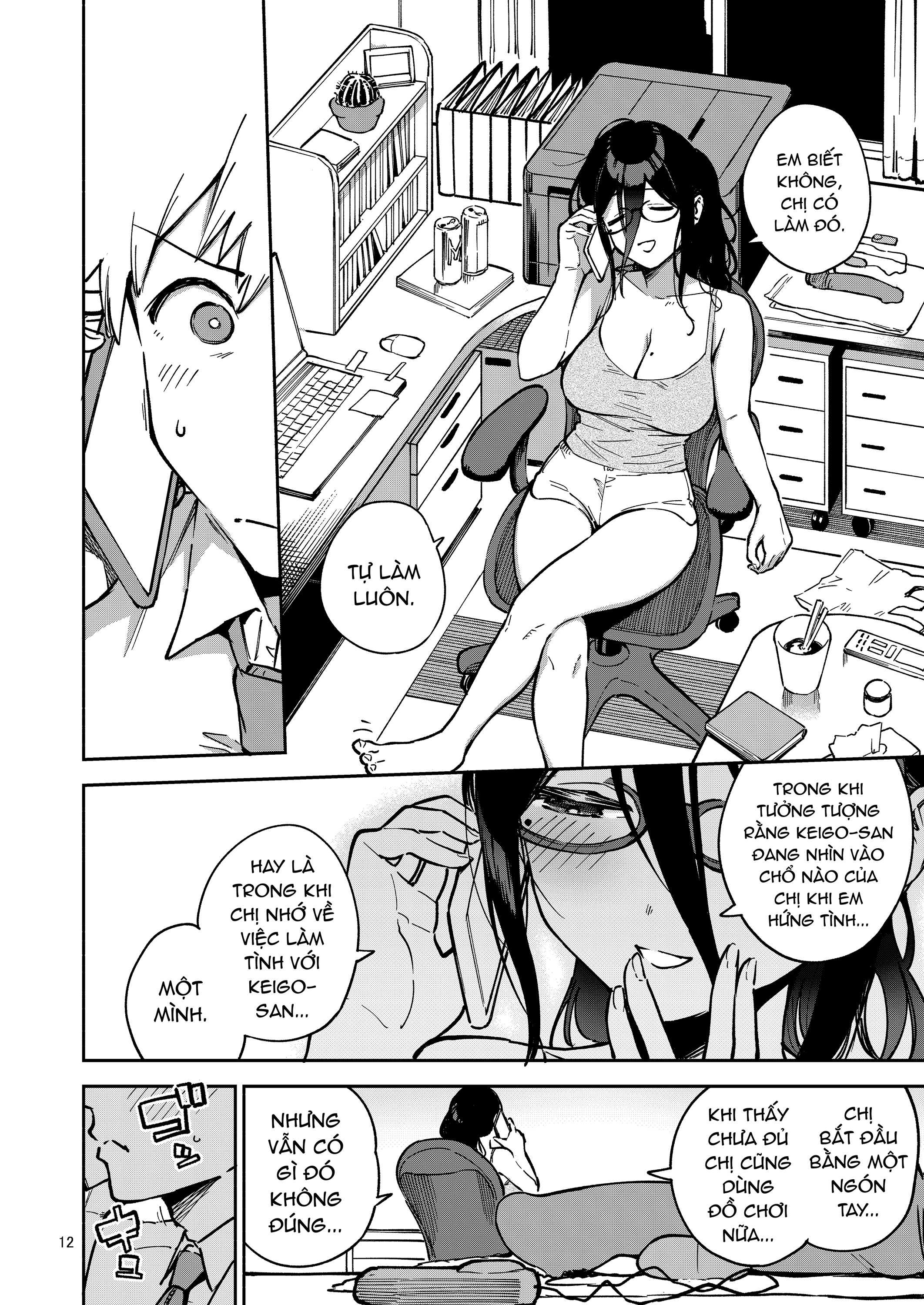 Đọc truyện hentai Tonari no Ayane-san Itazura Jidori to Oshioki Ecchi Hen - Oneshot