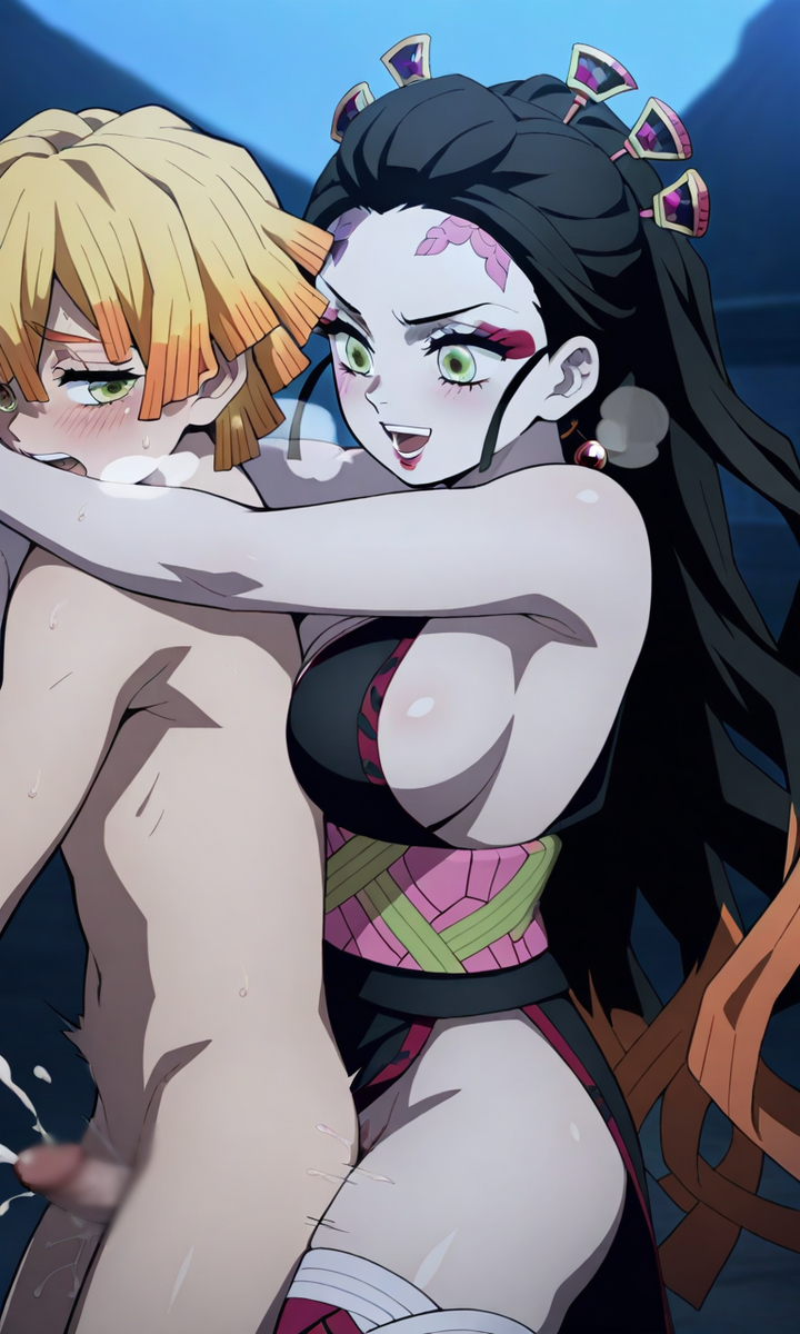 Đọc truyện hentai Tuyển tập Albums Art hentai - Chap 745 - Demon Slayer: Kimetsu no Yaiba Daki ball kick