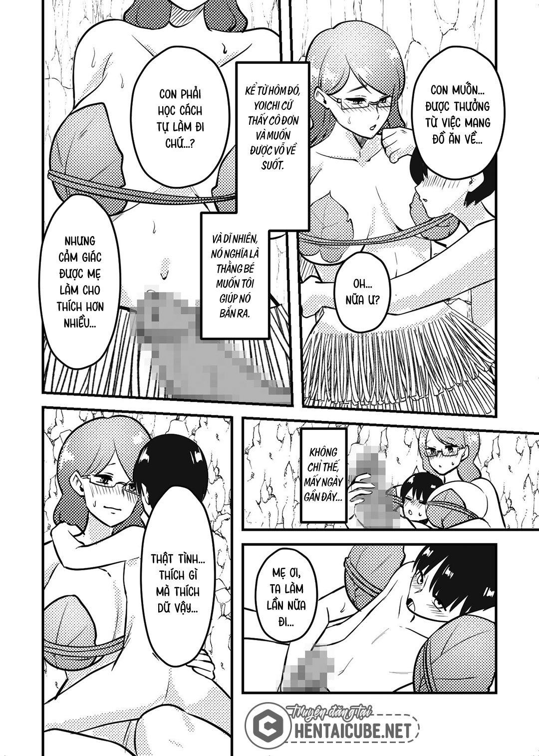 Đọc truyện hentai Mẹ và con trai dạt vào hoang đảo - Oneshot