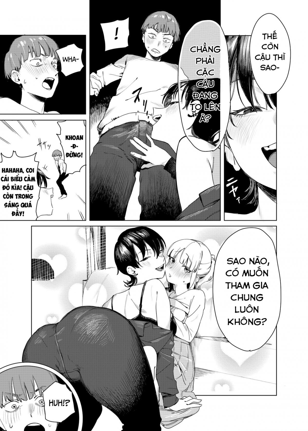 Đọc truyện hentai Kẹp giữa cặp Yuri. - Oneshot
