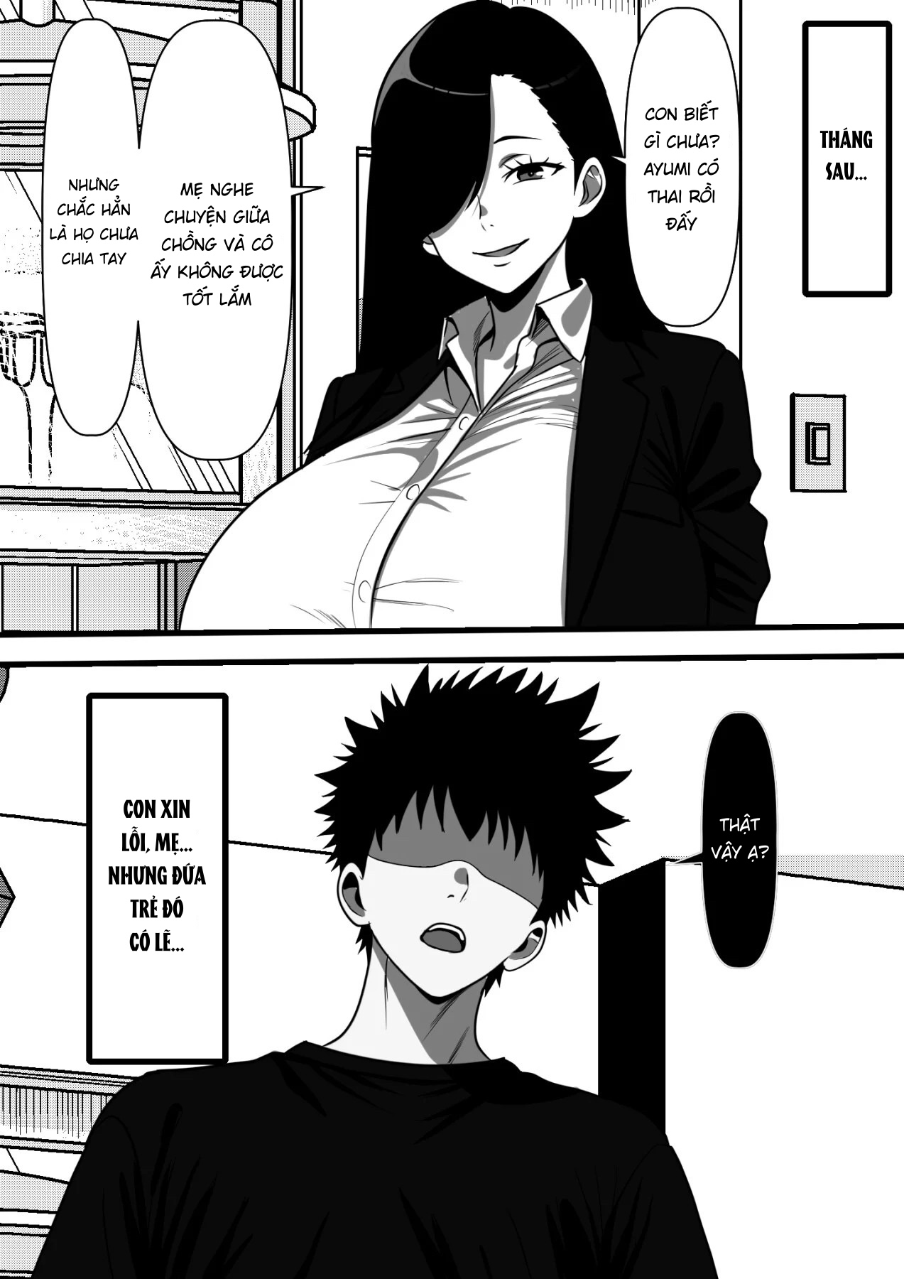 Đọc truyện hentai Mob Danshi datta Ore ga Haha no Kouhai no YanMama o Haramaseru made no Hanashi - Oneshot