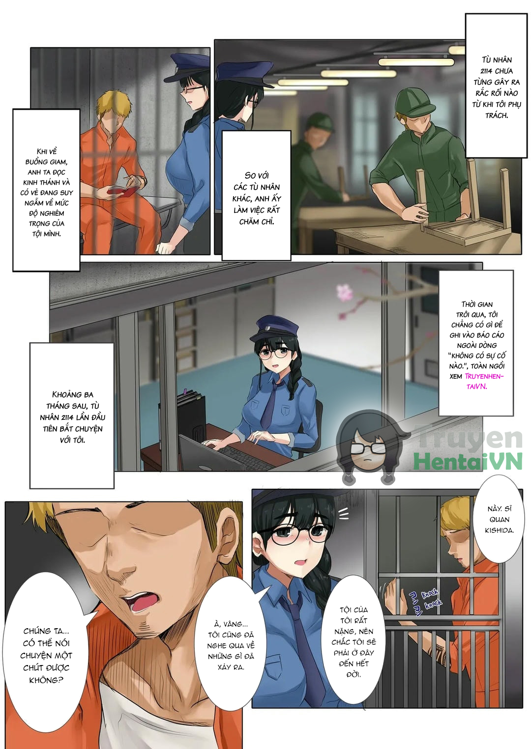 Đọc truyện hentai Dame Kanshu x Shuujin -Gyakuten- | Useless Officer X Prisoner - The Tables Turned - Oneshot
