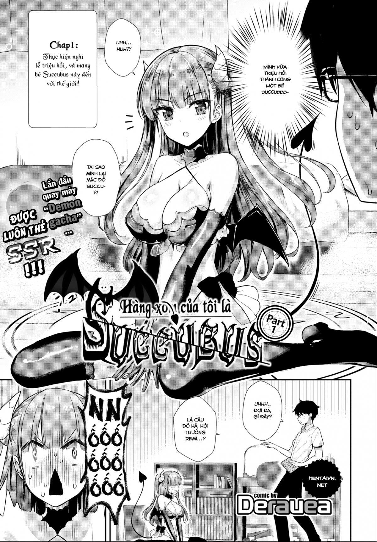Đọc truyện hentai Hàng xóm của tôi là Succubus - Chap 1