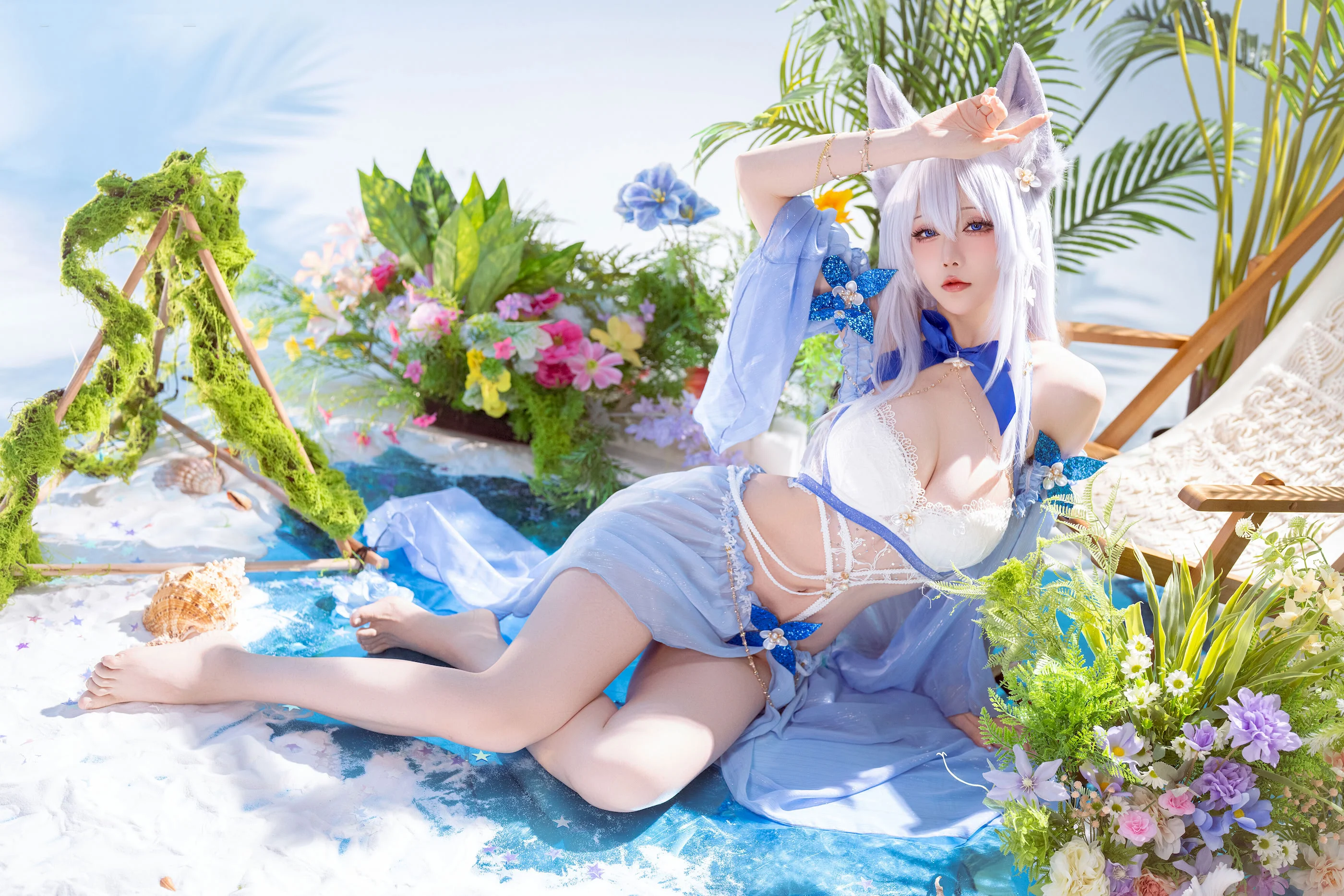 Đọc truyện hentai Tuyển tập Albums siêu phẩm Cosplay - Chap 1395 - Star's Lingering - Azur Lane Shinano Swimsuit