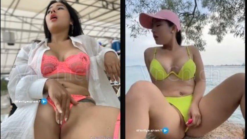 ⁣Em Hà My (mn_hamy) public livestream đi biển show hàng cực chất ~ Sex VnShow