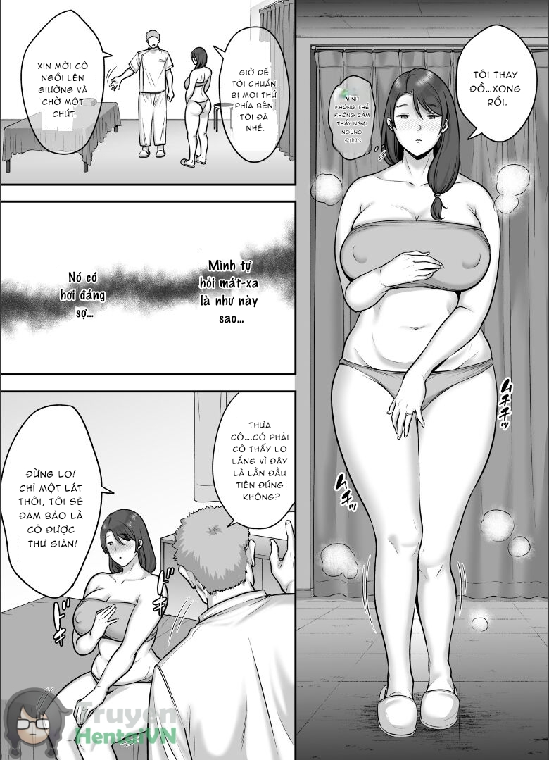 Đọc truyện hentai Less na Hitozuma ga Akutoku Massage ni Hamaru Riyuu - Oneshot