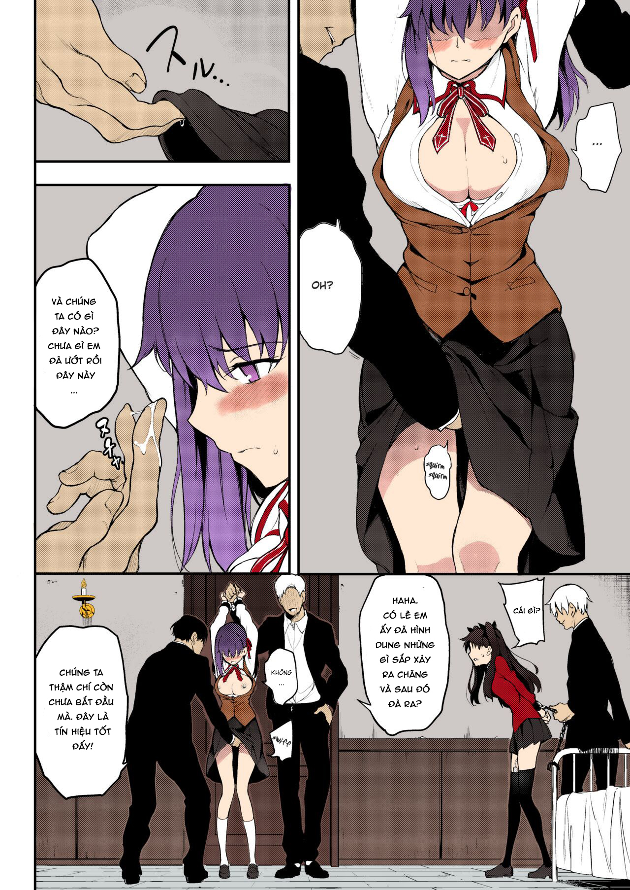 Đọc truyện hentai Chị em nhà Tohsaka sa ngã - Bản màu