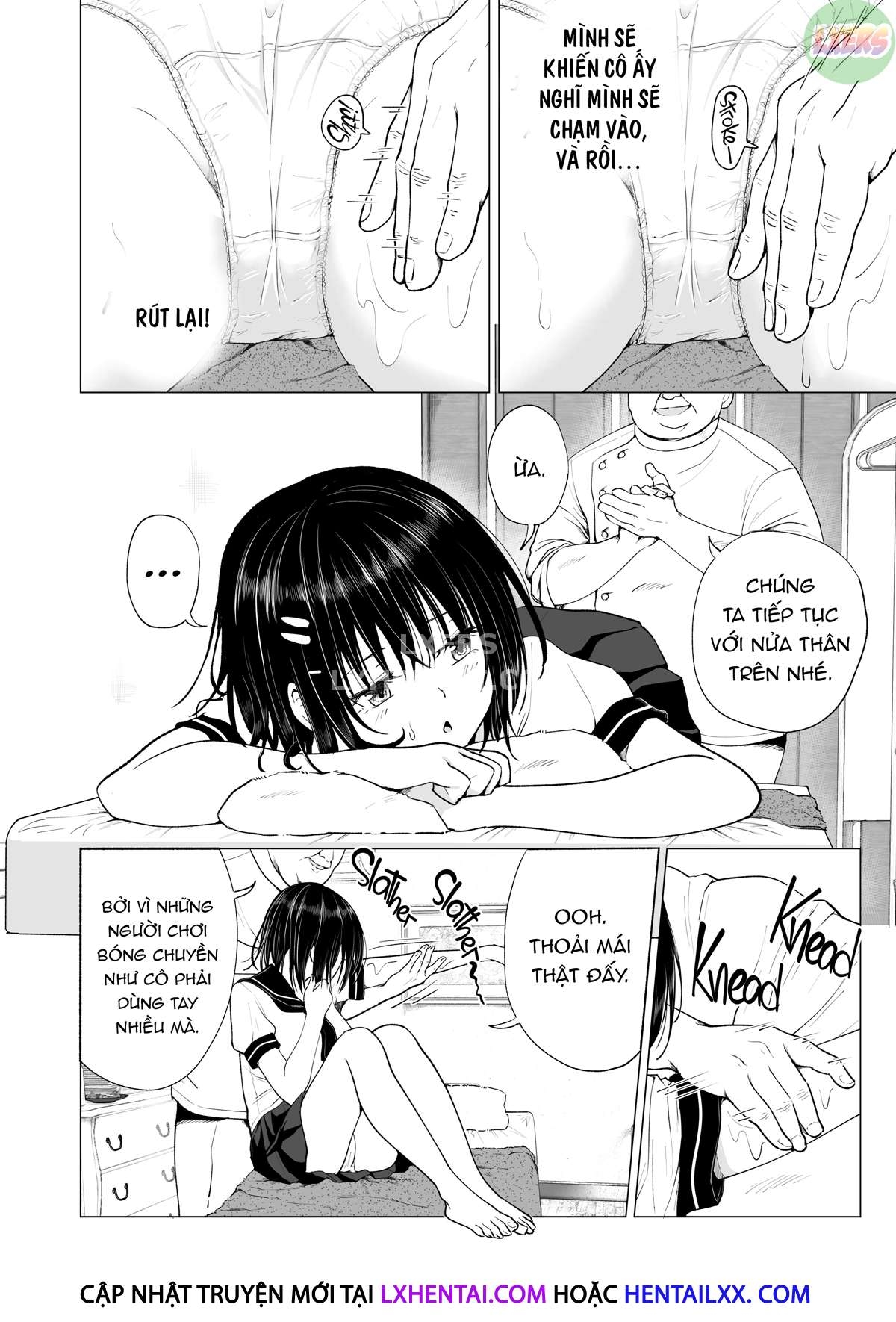 Đọc truyện hentai Cô gái bóng chuyền này đã được trải nghiệm một mát xa gợi cảm - Chap 2