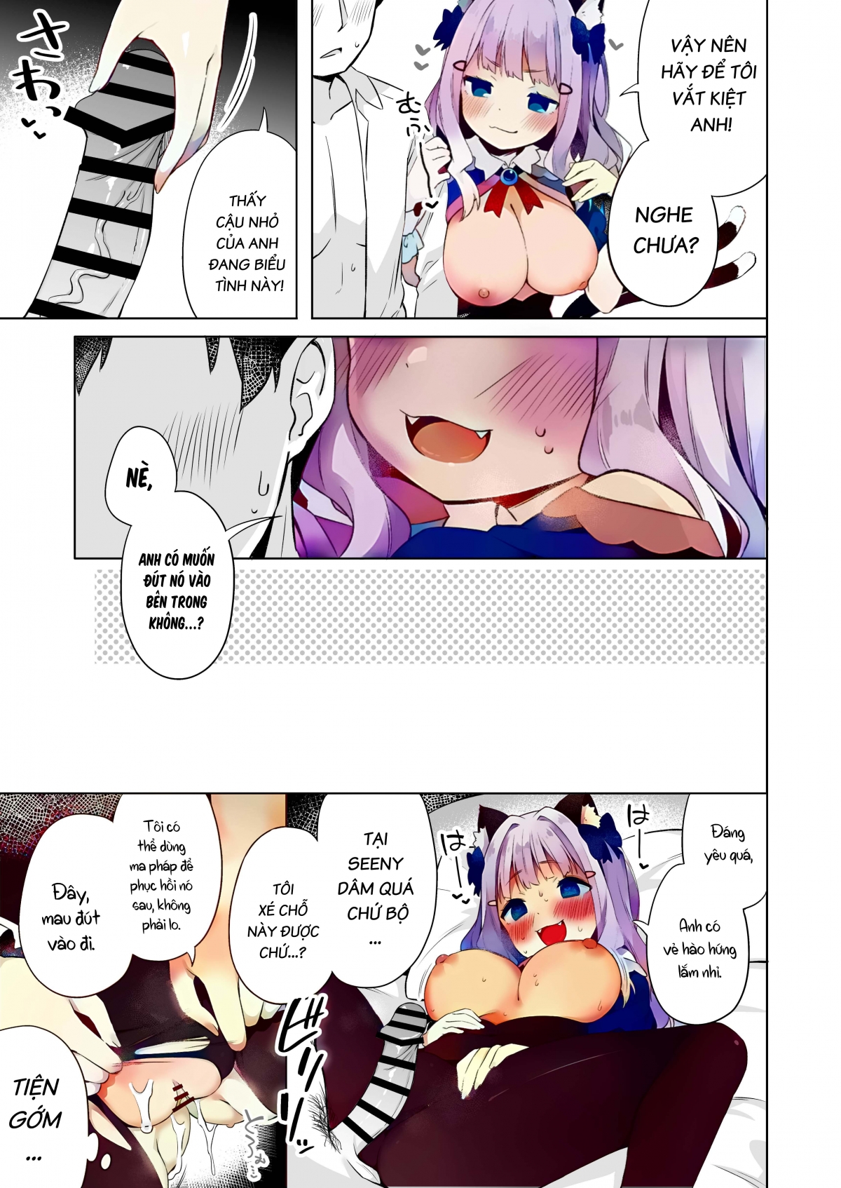 Đọc truyện hentai Hirotta Madousho de Chinmai Nekomimi-chan to Ecchi Dekiru Hon - Oneshot nứng