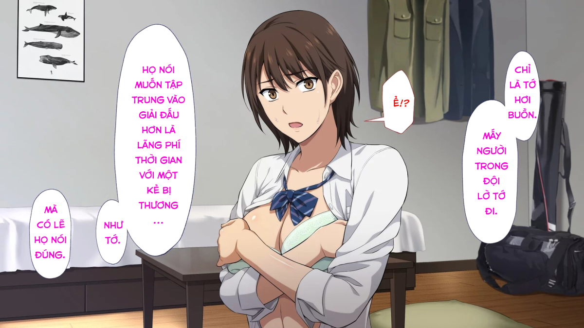 Đọc truyện hentai Netorareta JoshiMane ~Migite no Daida wa Ace no Kanojo~ - Chap 3