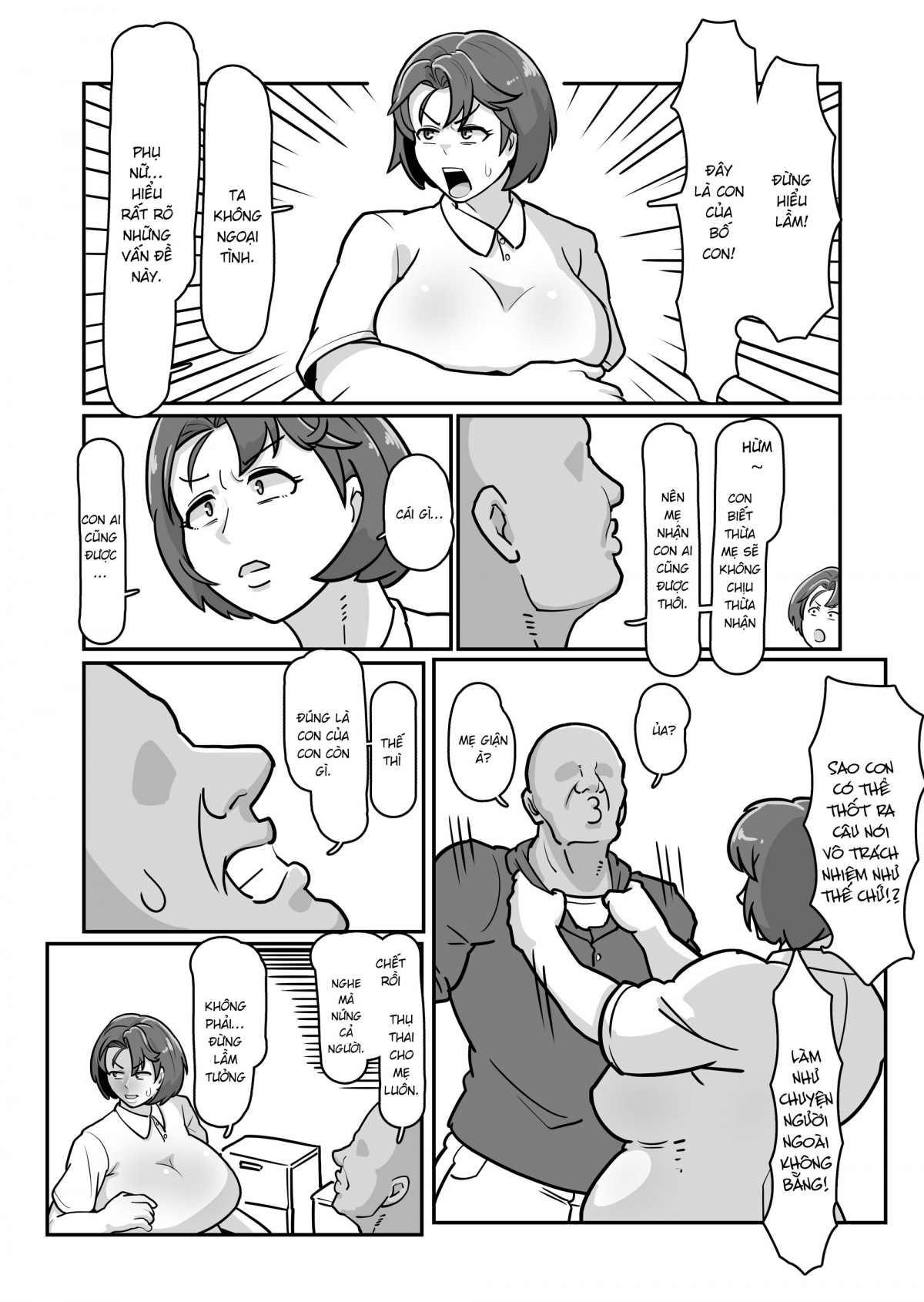 Đọc truyện hentai Bote Haha ~Ore o Jikka kara Oidashita Mukatsuku Hahaoya o Muriyari Haramasete Botehara Sex Zanmai!~ - Oneshot