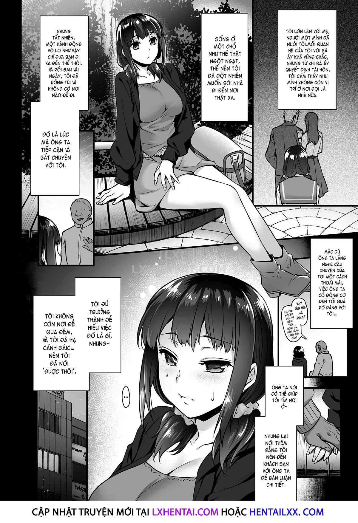 Đọc truyện hentai Rika's Sex Den - The Life of a Runaway Freeloader - Oneshot