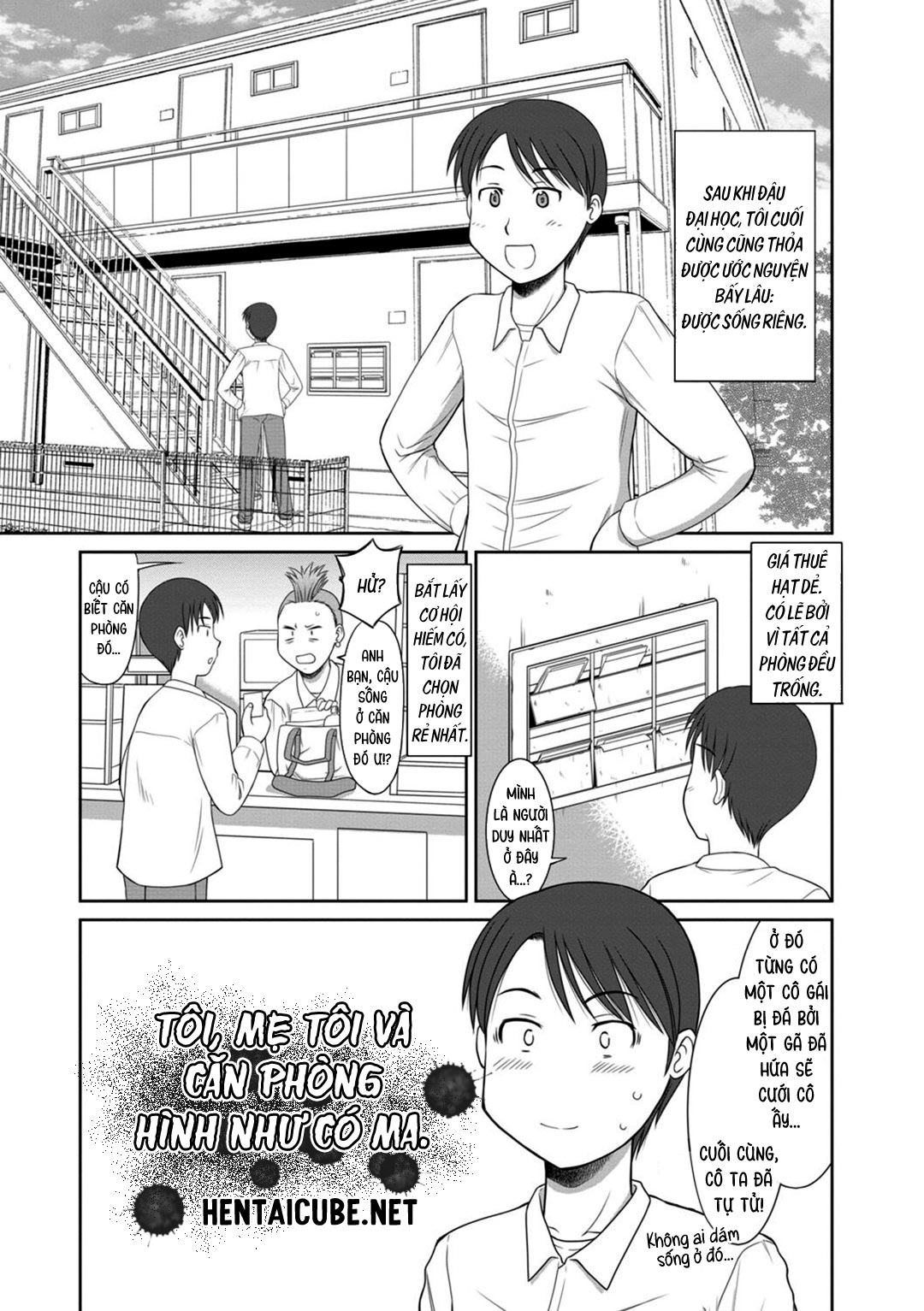 Đọc truyện hentai Tôi, mẹ tôi và căn phòng hình như có ma - Oneshot