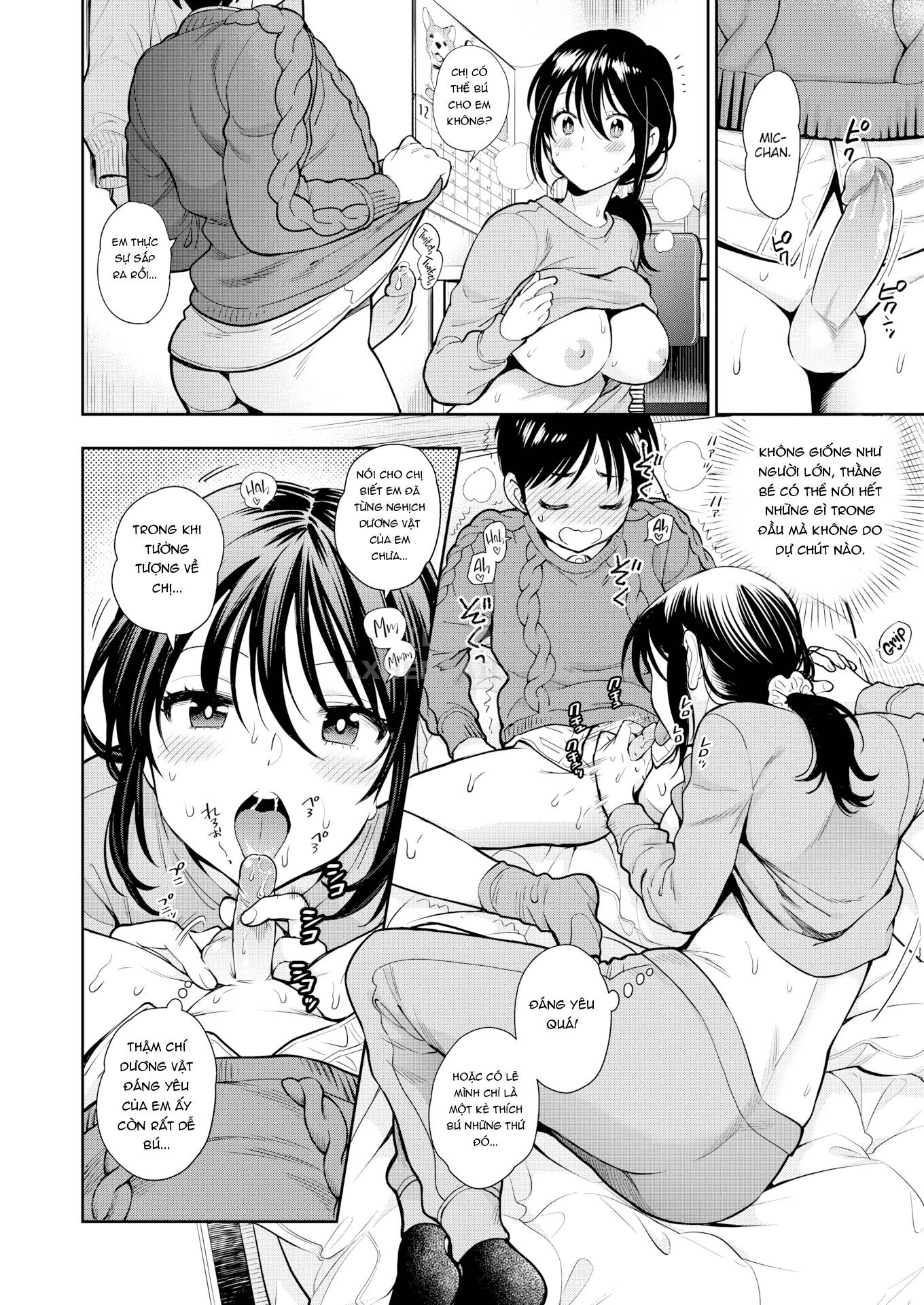 Đọc truyện hentai Doutei Otouto to Bitch Ane - Chap 8