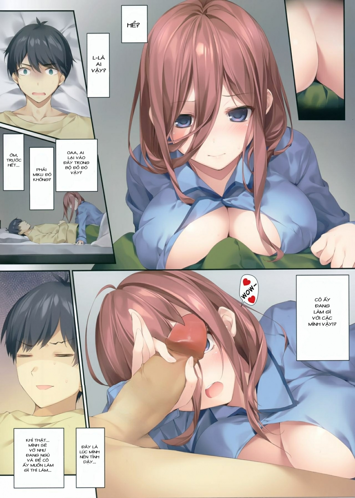 Đọc truyện hentai Nàng Miku Chủ Động (Gotoubun no Hanayome) - Oneshot