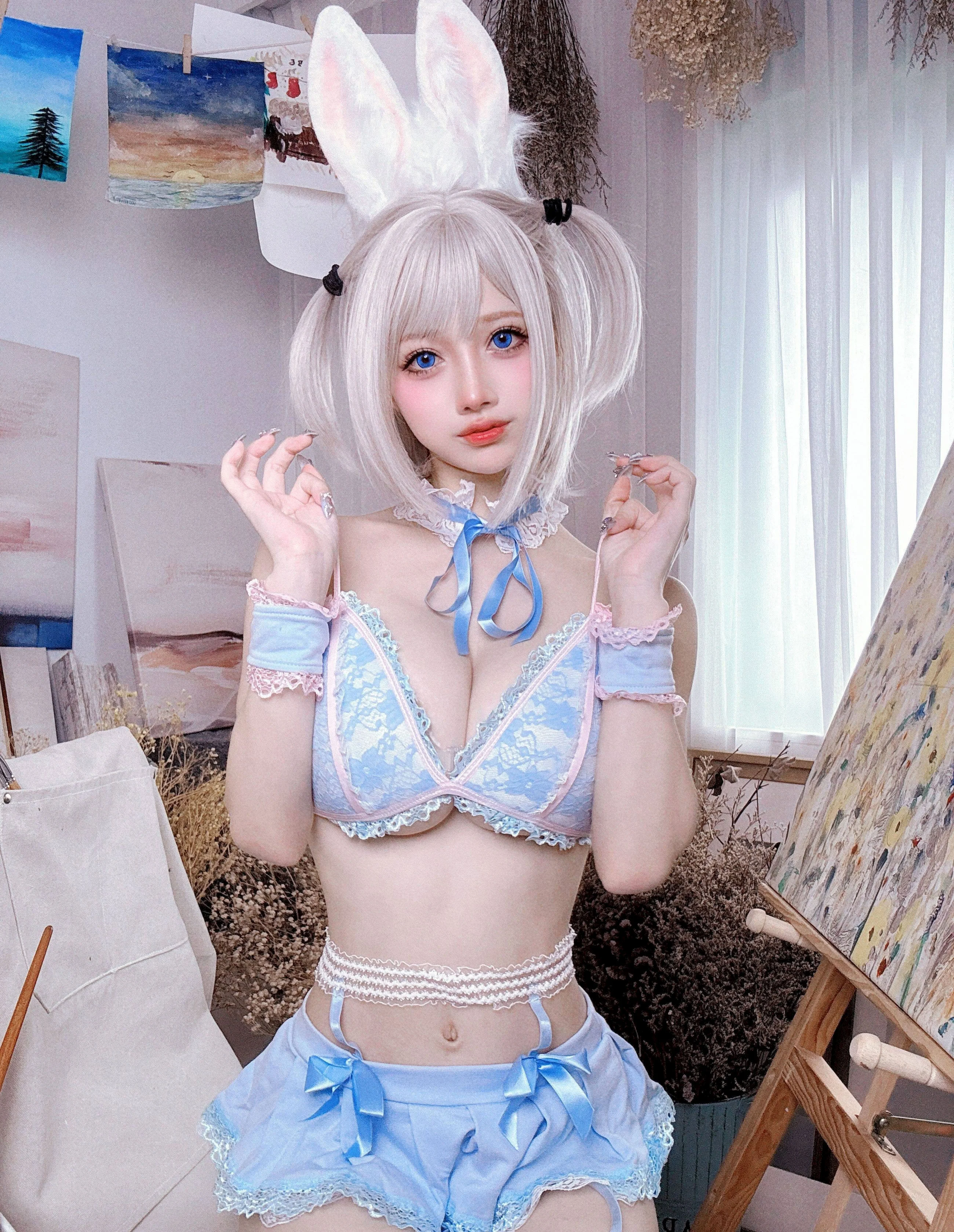 Đọc truyện hentai Tuyển tập Albums siêu phẩm Cosplay - Chap 1357 - Okita Rinka - White Rabbit