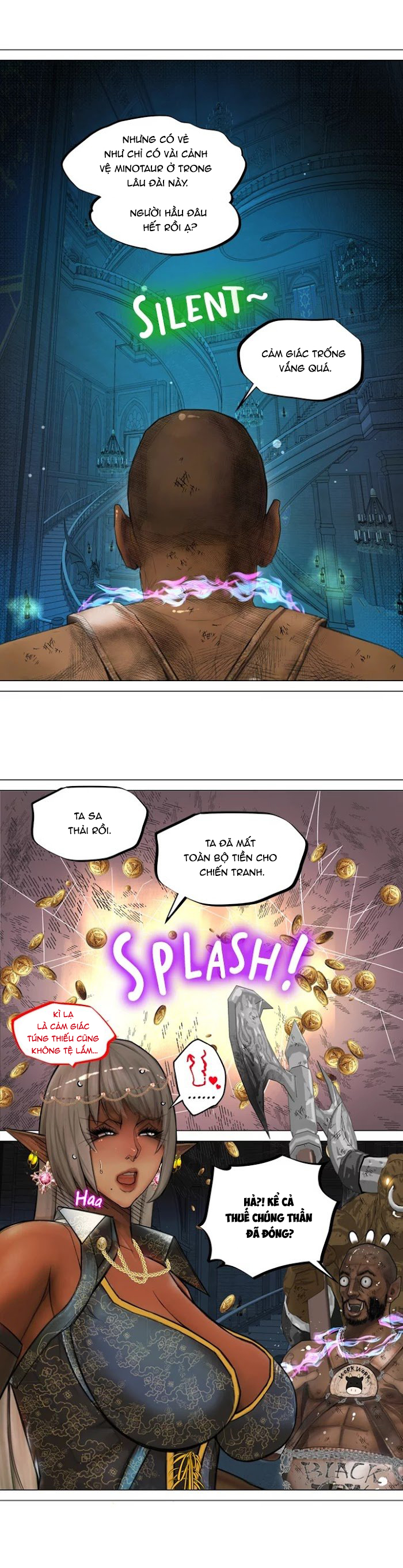 Đọc truyện hentai Nữ Hoàng Dark Elf Và Nô Lệ Orc - Chap 3